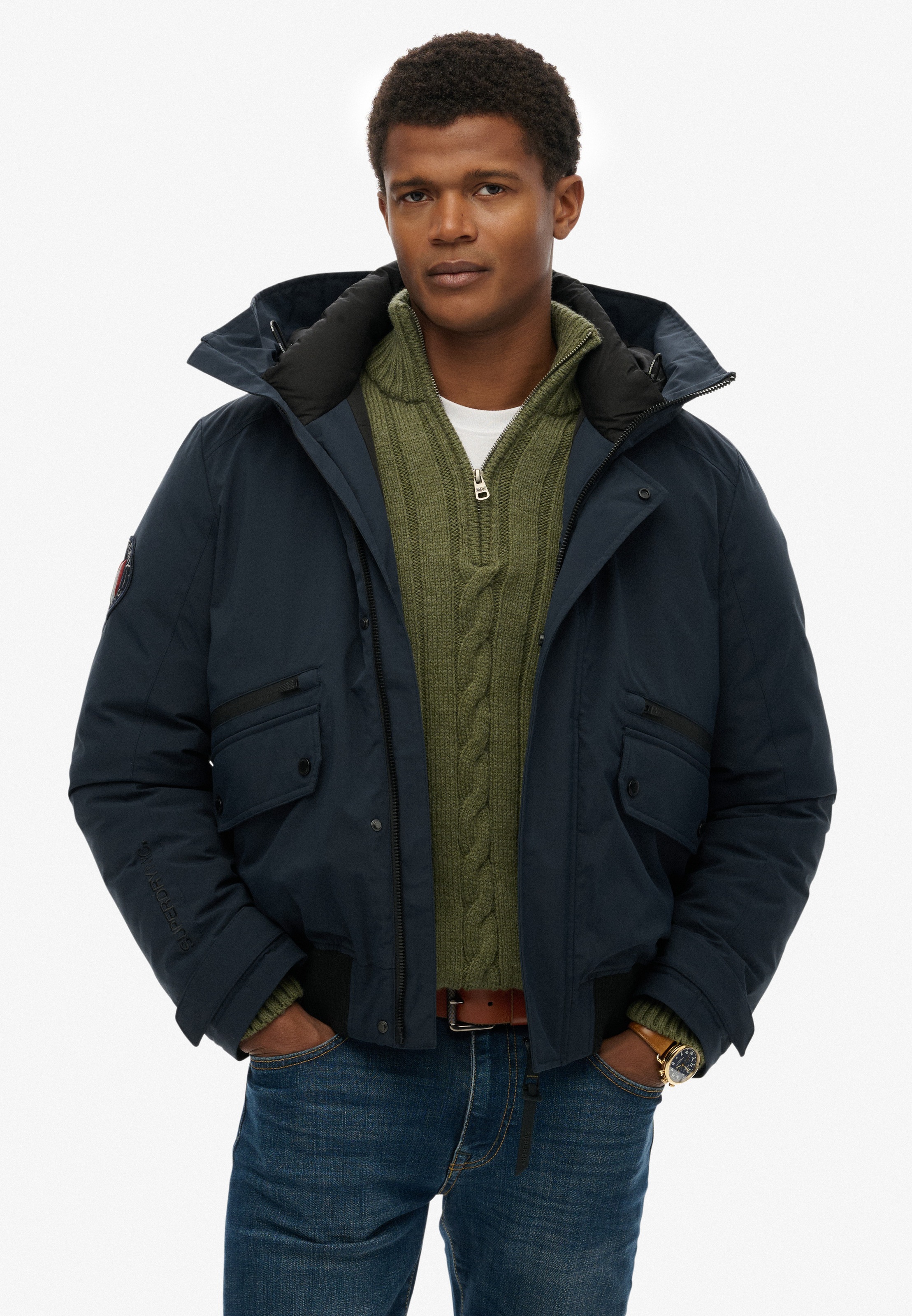 Superdry Steppjacke "CITY PADDED BOMBER JACKET" ohne Kapuze günstig online kaufen