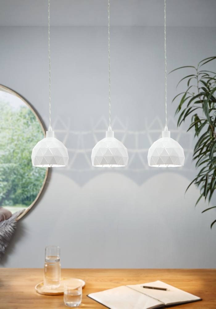 EGLO Hängeleuchte »ROCCAFORTE« E14 1 Stk. Hängeleuchte - L75 x B17 x H110 cm - für Esszimmer, Küche, Wohnzimmer