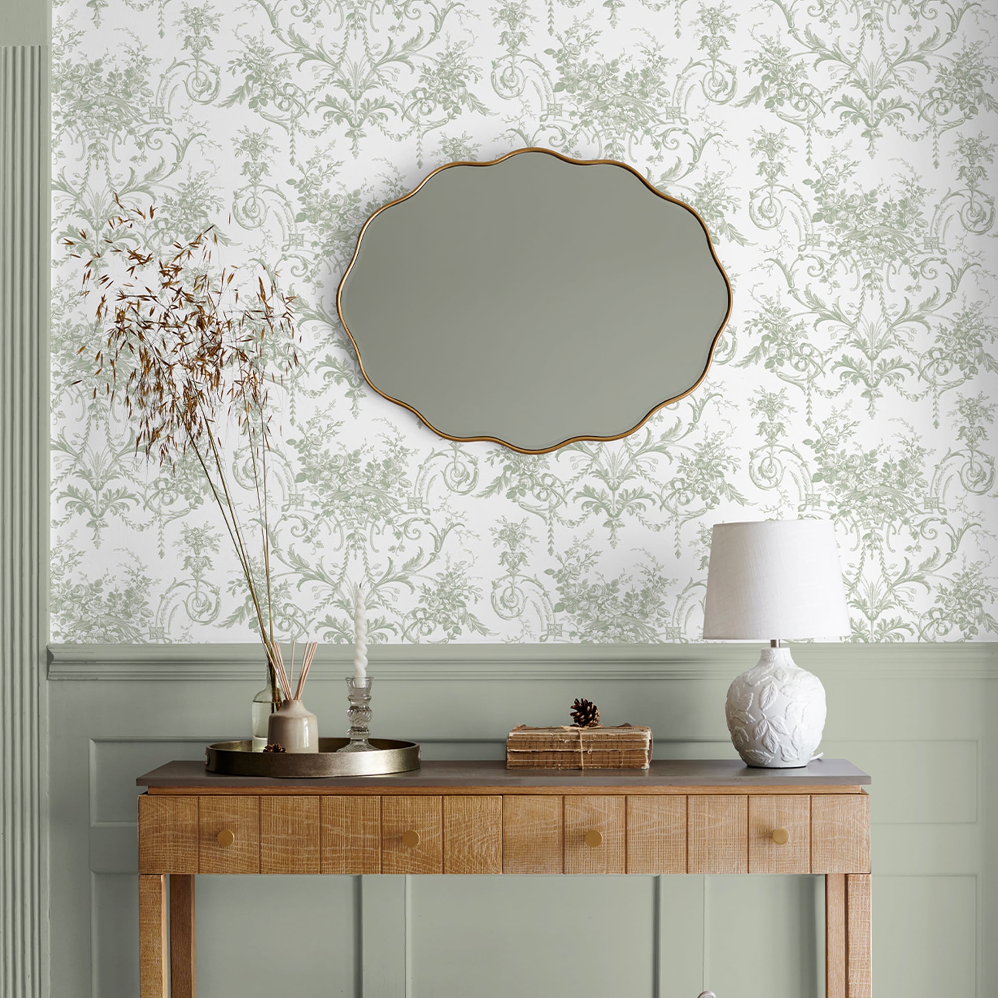 LAURA ASHLEY Vliestapete "TUILIERIES" floral glatt Design Tapeten