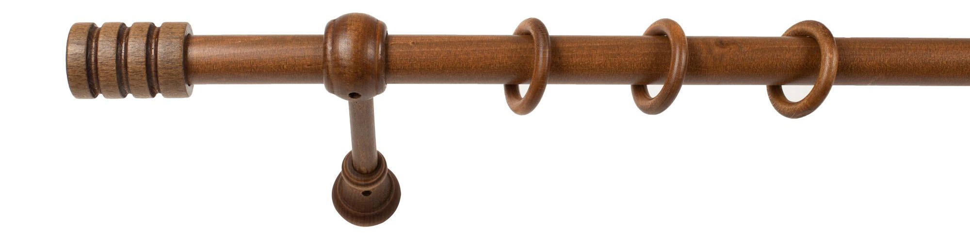 SN DECO GROUP Gardinenstange "Pisa" 1 läufig-läufig Fixmaß 28 mm, Holz, ver günstig online kaufen