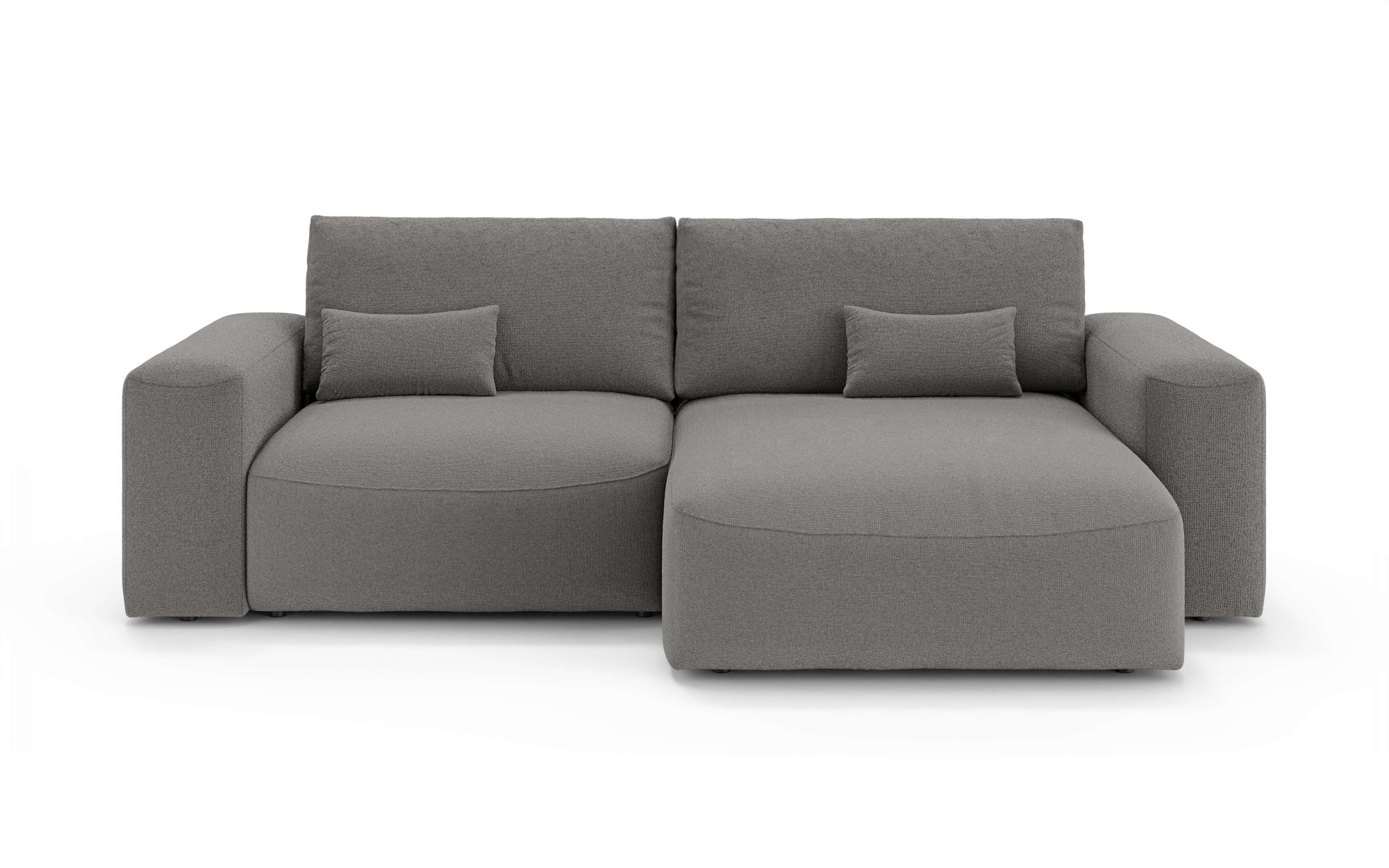 OTTO home Ecksofa »MATTS Schlafsofa mit Bettkasten, Maße B/T/H: 265/159/89 cm«, L-Form mit Recamiere rechts oder links, hoher Sitzkomfort