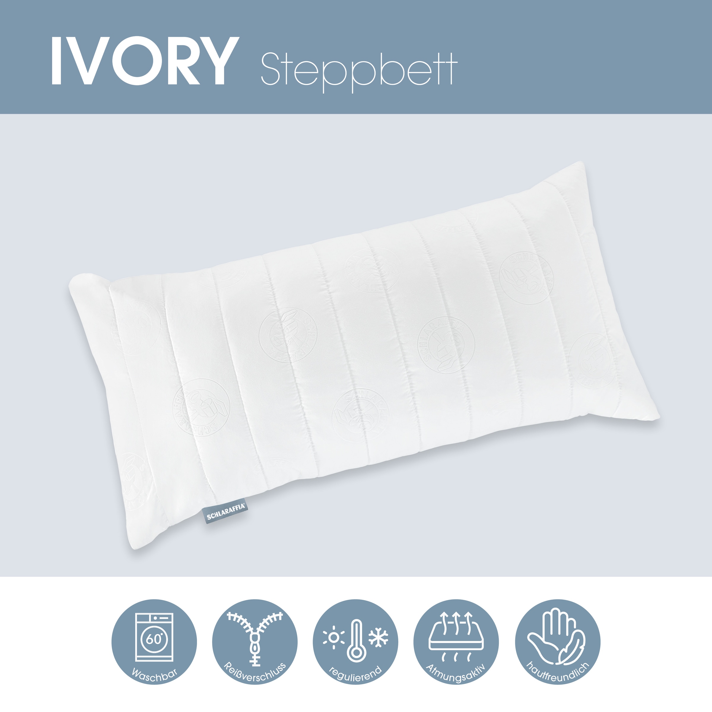 Schlaraffia Kopfkissen »Kissen SCHLARAFFIA IVORY« 1 Stk. tlg.