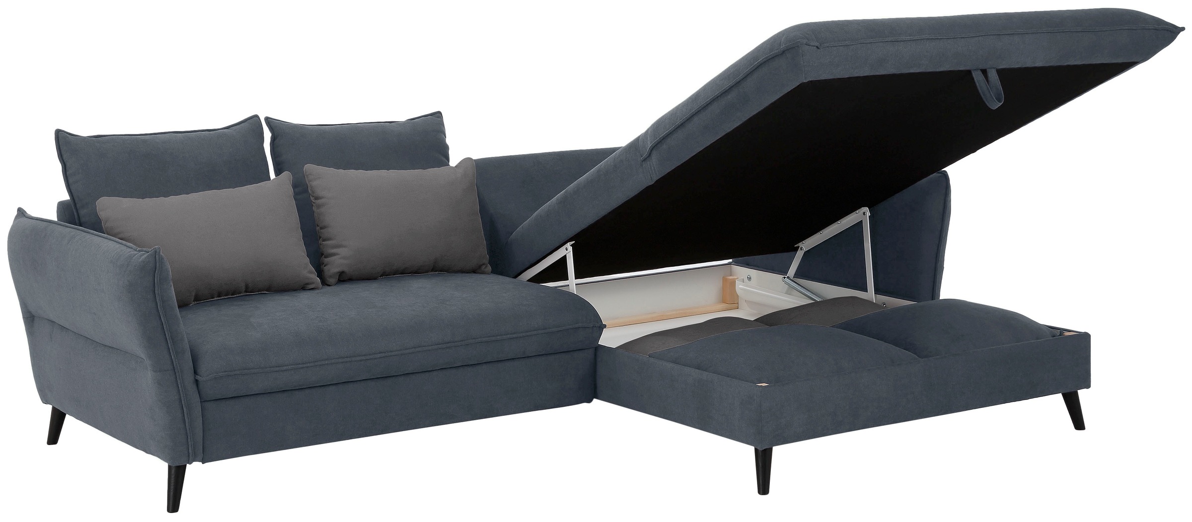 Home affaire Ecksofa »Tirano, L-Form«, wahlweise mit Bettfunktion und Bettkasten