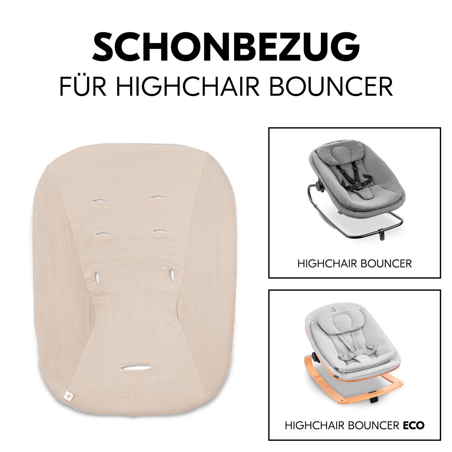 Hauck Kindersitzbezug »Schonbezug für Babywippe; Highchair Bouncer Cover« Schonbezug für Babywippe Highchair Bouncer/High Chair Bouncer Eco