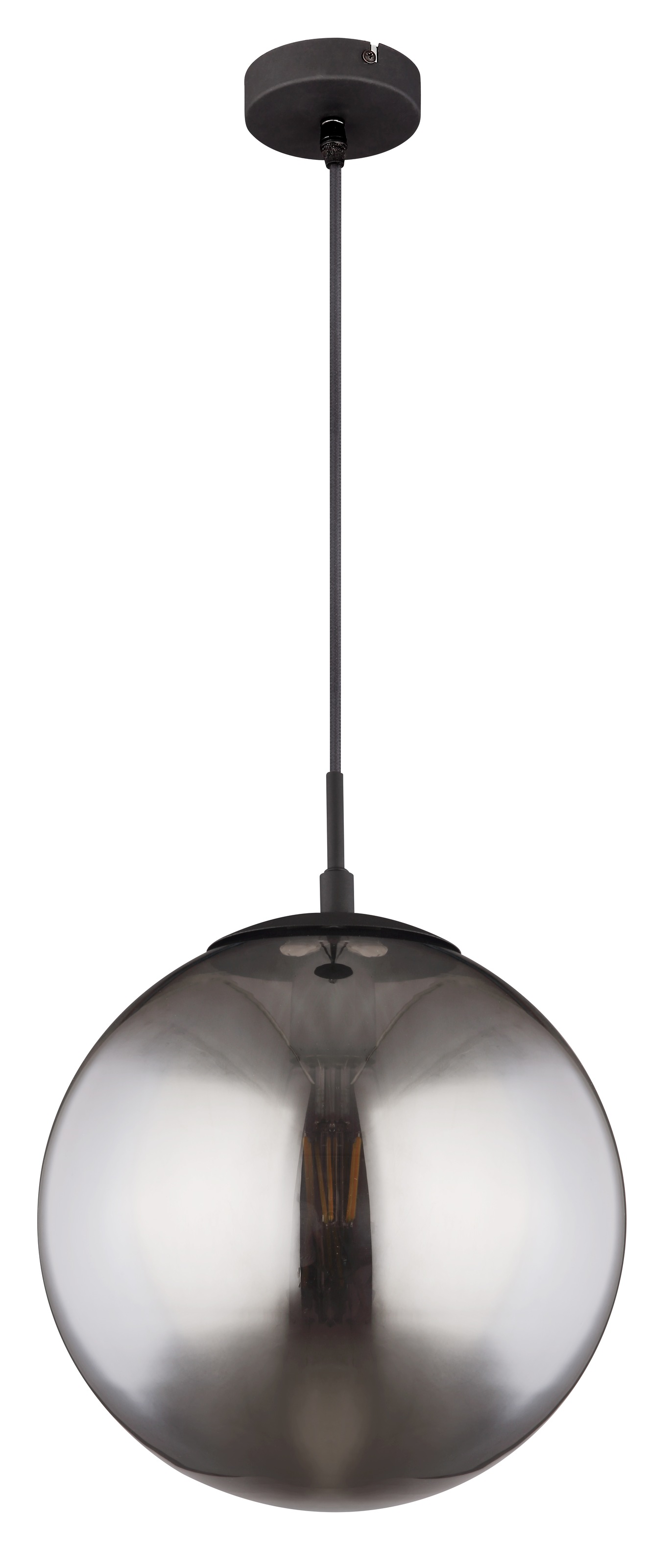 GLOBO LIGHTING Hängeleuchte »BLAMA« E27 1 Stk. Hängeleuchte Schwarz, Glas, E27