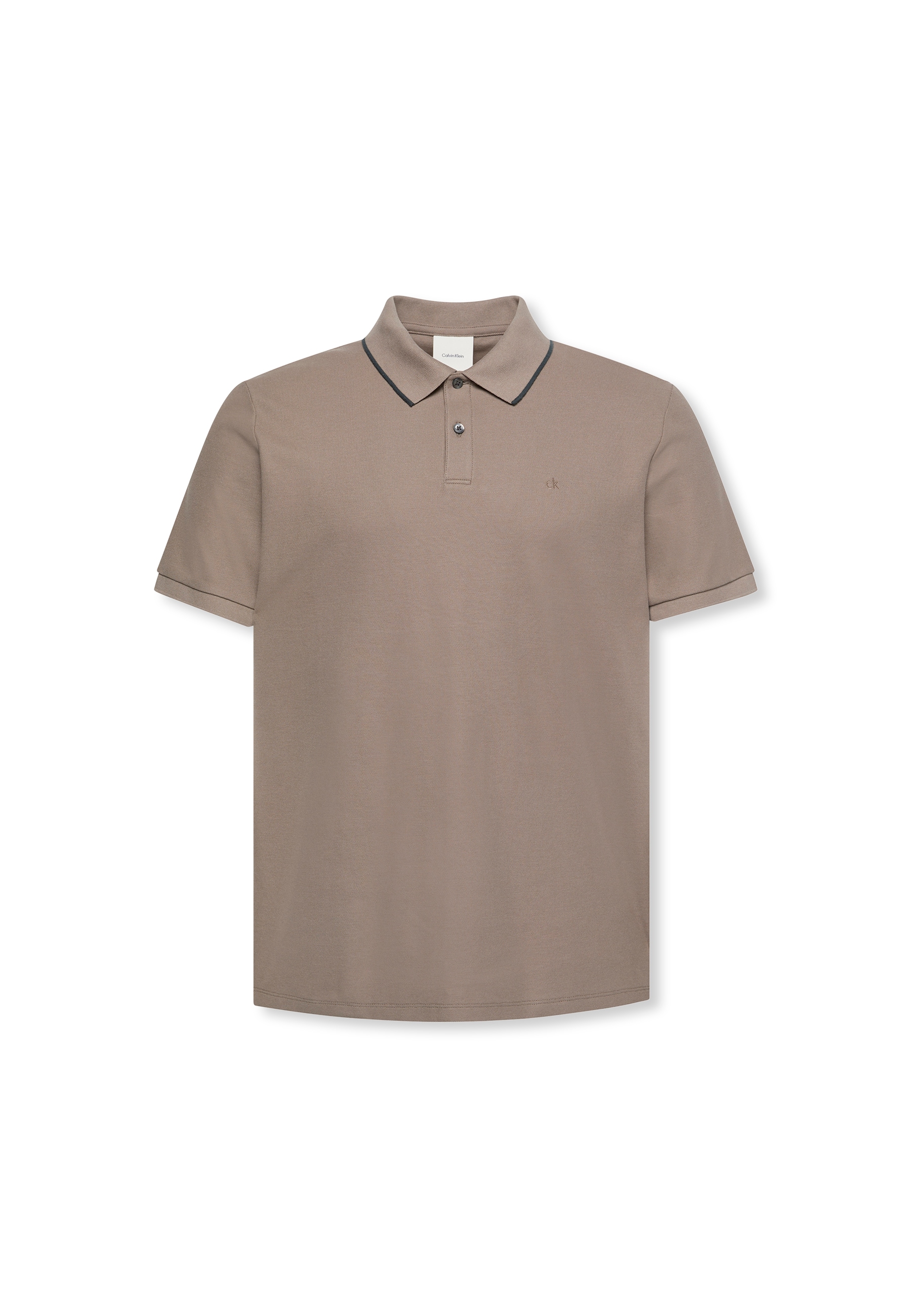 Calvin Klein Poloshirt »SS RFND PQ TPPD CLSS«, Mit Rundhalsausschnitt