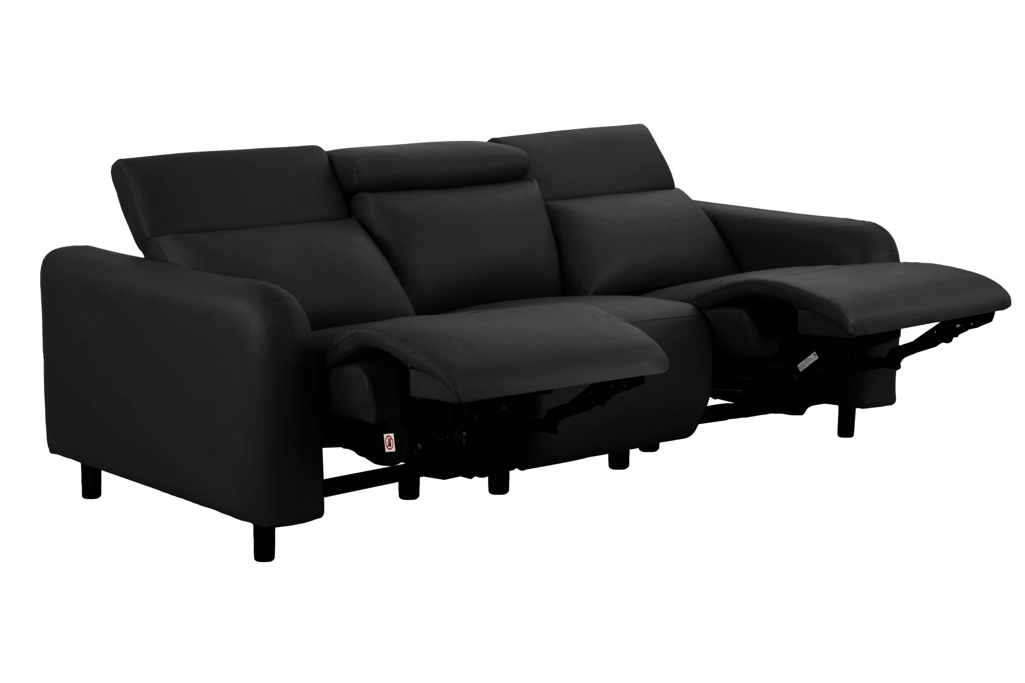 Home affaire 3-Sitzer »SKAANE Kunstleder, Sofa mit manueller-u. elektrischer Relaxfunktion«, Relax-Funktion in 2 Sitzen, Kopfteilverstellung, Federkernpolsterung