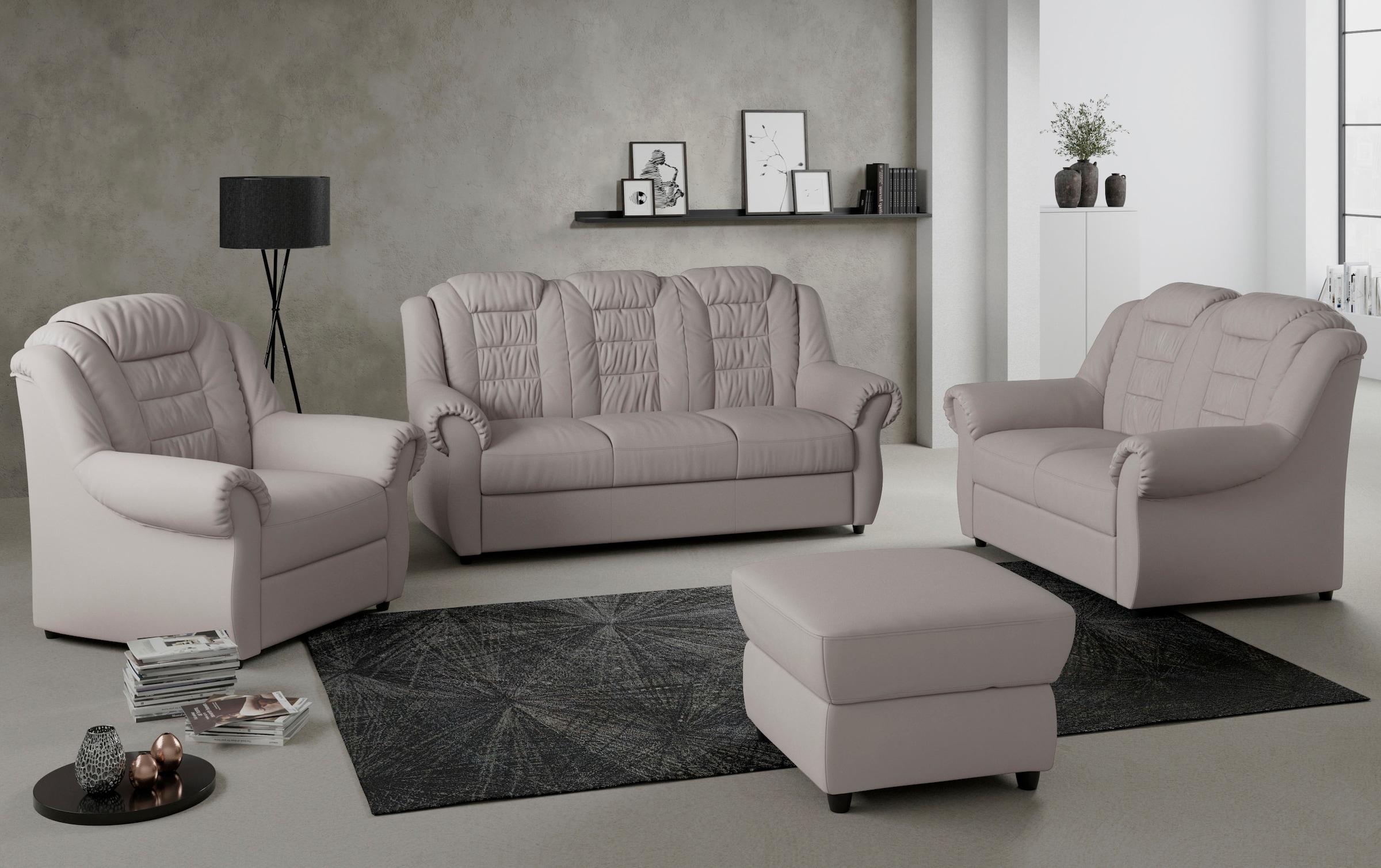Home affaire 3-Sitzer »Boston«, Sofa mit hoher Rückenlehne