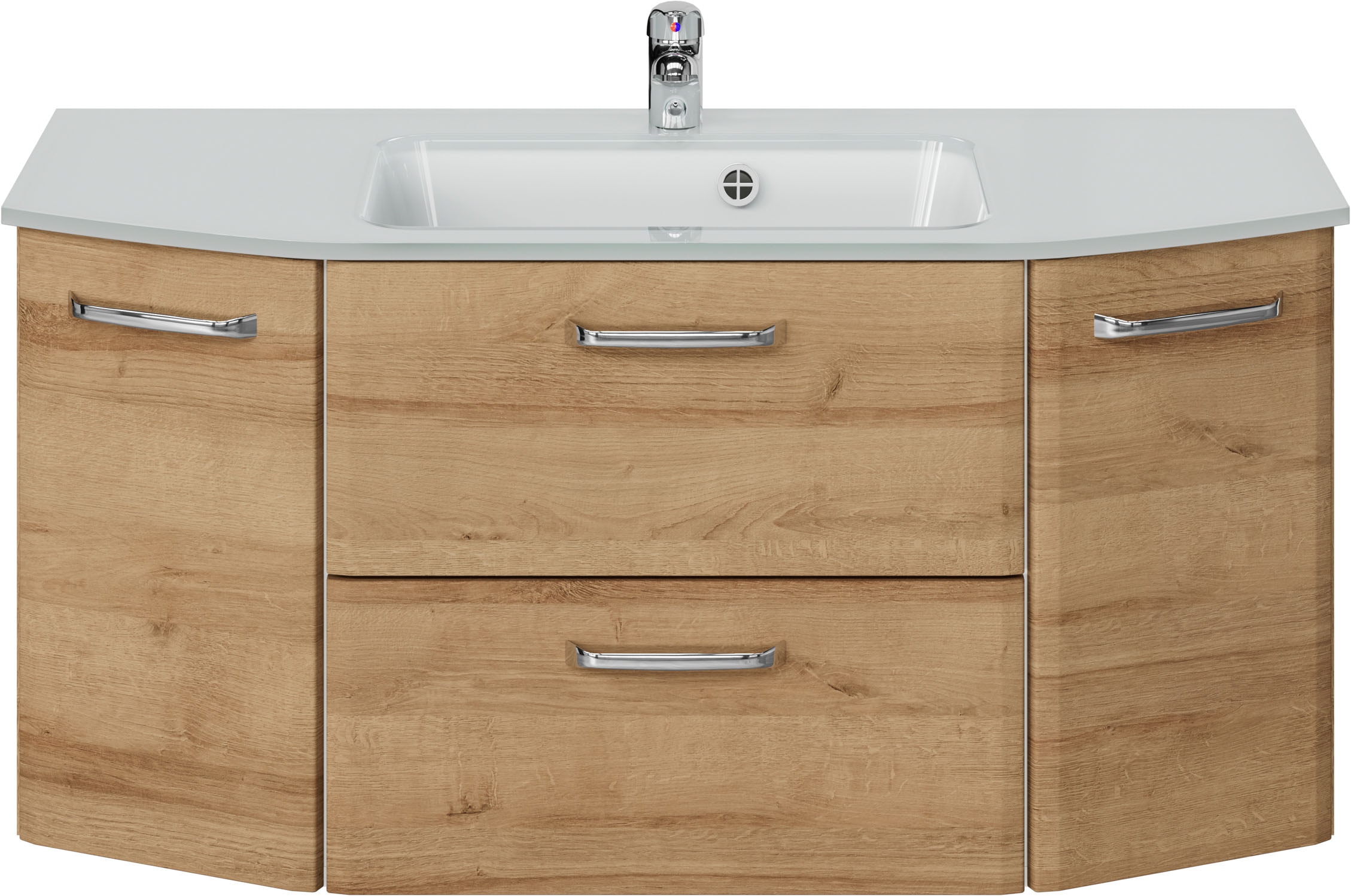 Saphir "Quicket 318, mit Glasbecken, 112cm breit" 2 Stk. tlg.