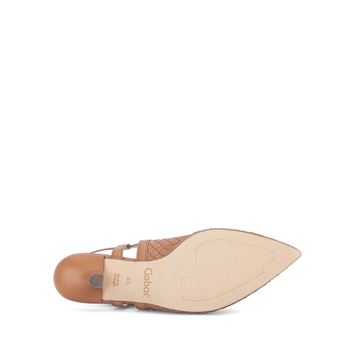 Slingpumps GABOR "Slingpumps", Damen, Gr. 38,5, braun, Schuhe Slingpumps 6