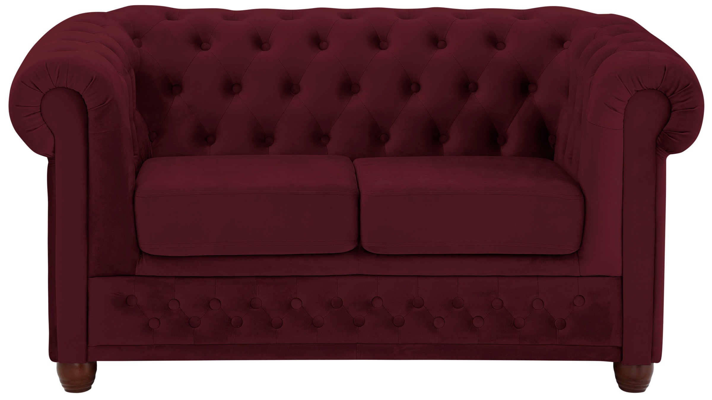 Home affaire Chesterfield-Sofa »New Castle«, mit hochwertiger Knopfheftung in Chesterfield-Design, B/T/H: 148/86/72