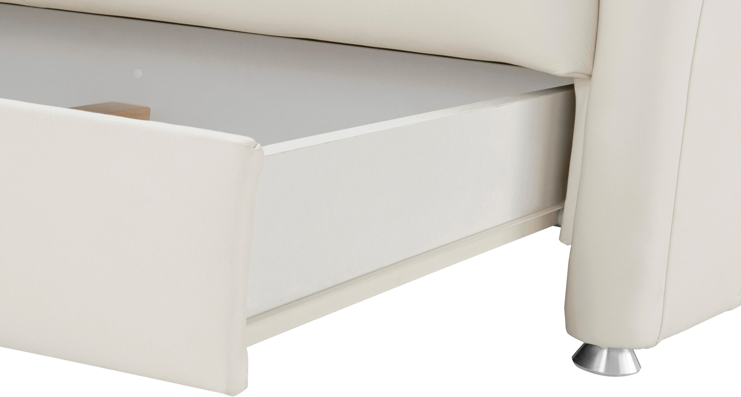 Places of Style Ecksofa »Sardinien L-Form«, mit Kopfteilverstellung, wahlweise mit Bettfunktion