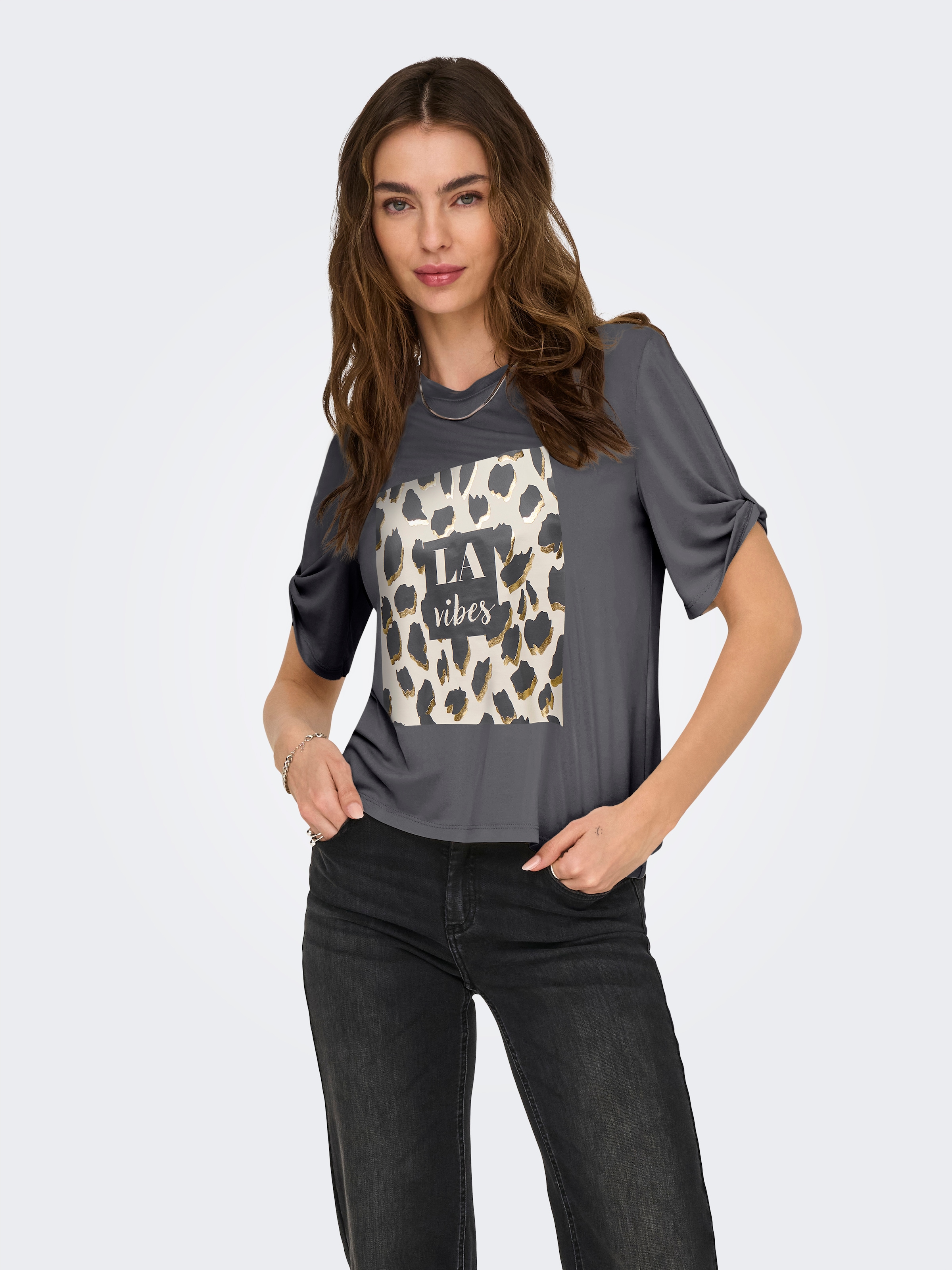 ONLY Kurzarmshirt "ONLFREE LIFE S/S CREATE TOP BOX JRS" günstig online kaufen