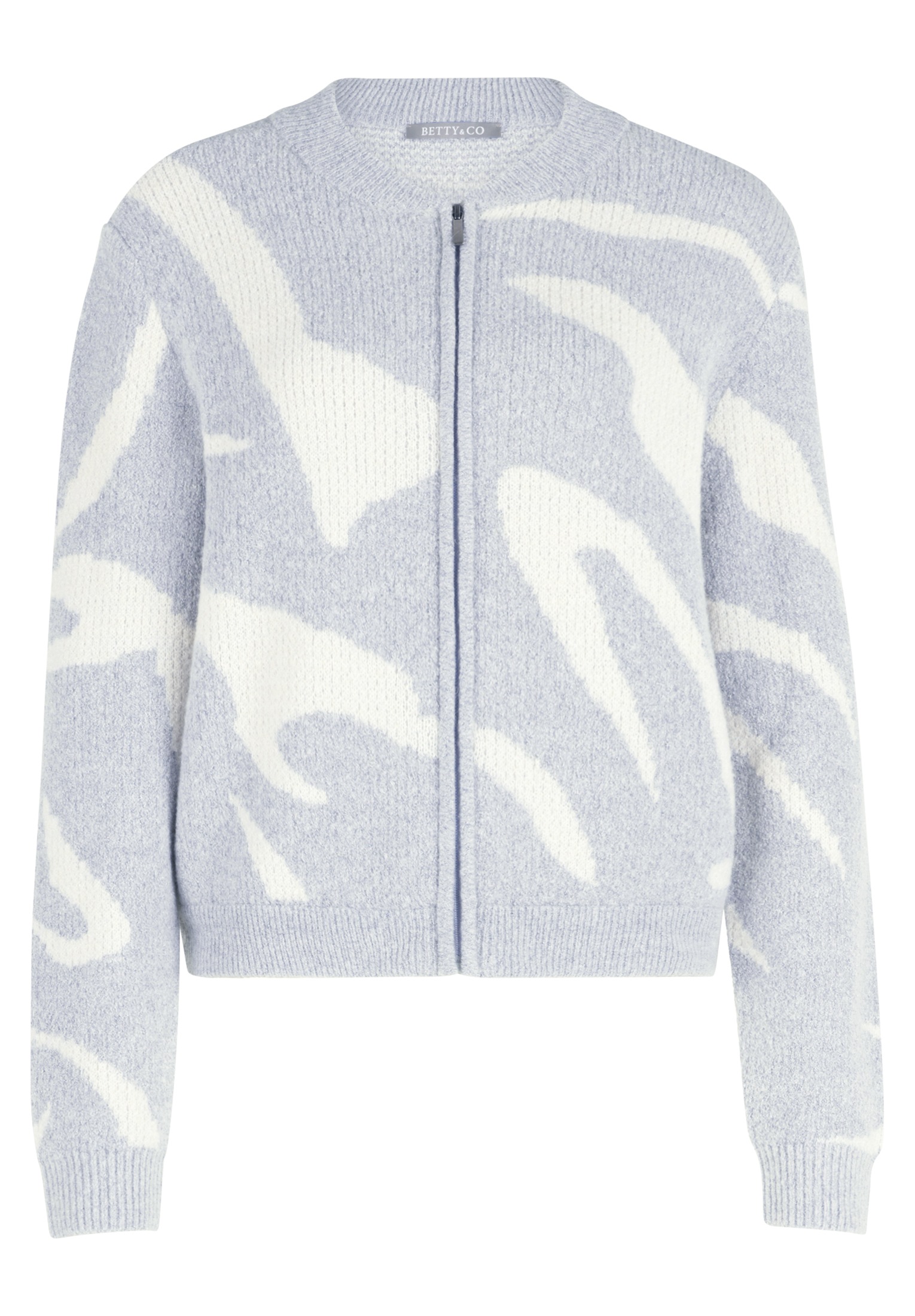 Betty&Co Strickjacke »Betty & Co Strick-Cardigan mit Reißverschluss«, Jacquard