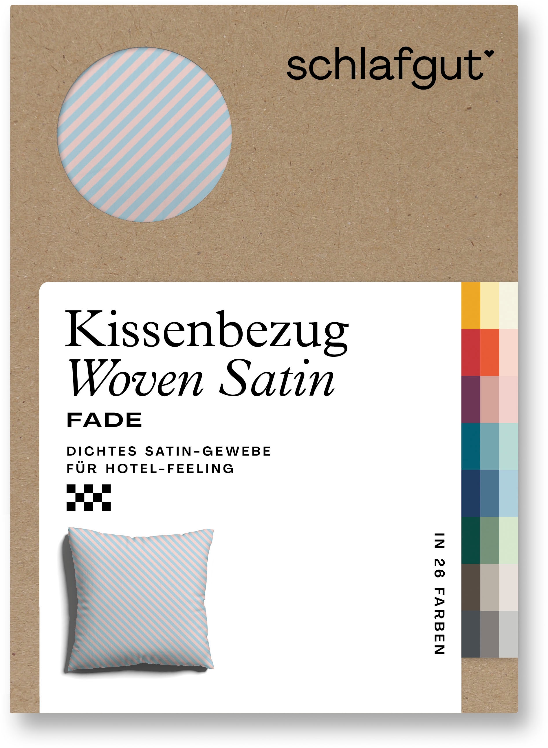 Schlafgut Kissenbezug »Woven Satin Fade«, (1 St.), mit Farbverlauf