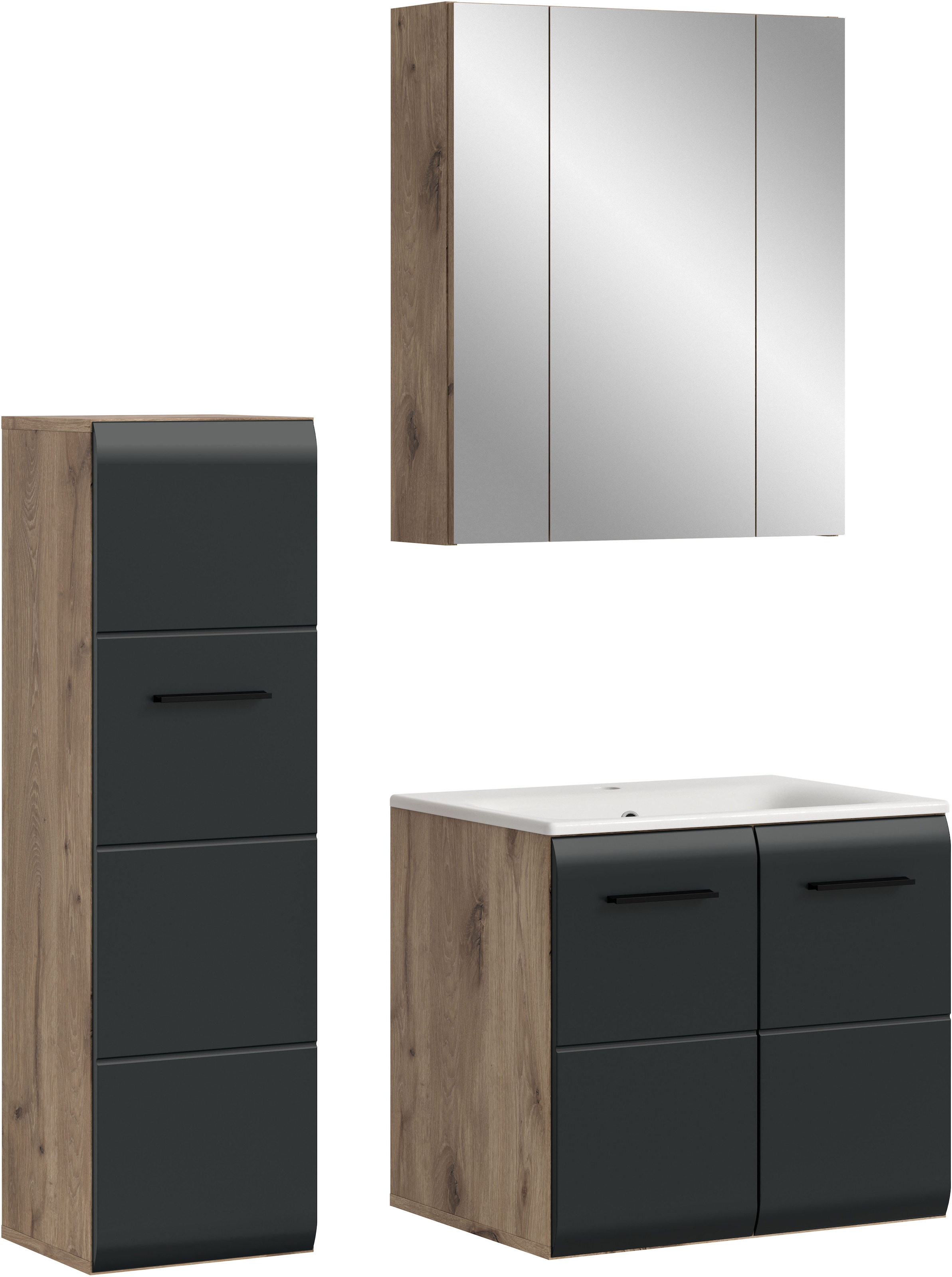INOSIGN Badezimmer-Set, (Set, 4 St.), Florenz, Badkombination 4-tlg.,Nox Oa günstig online kaufen