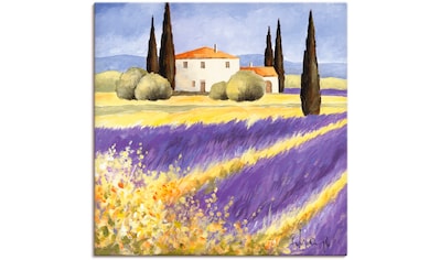 Leinwandbild »Licht der Provence«, Felder, (1 St.)