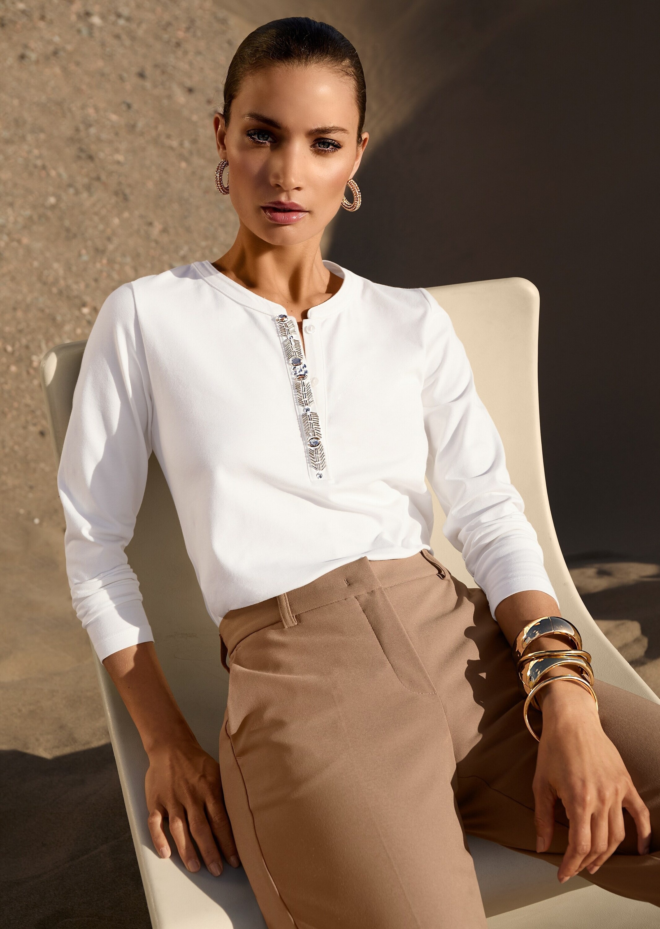 MADELEINE Langarmshirt »Blusenshirt Bluse mit Hose«