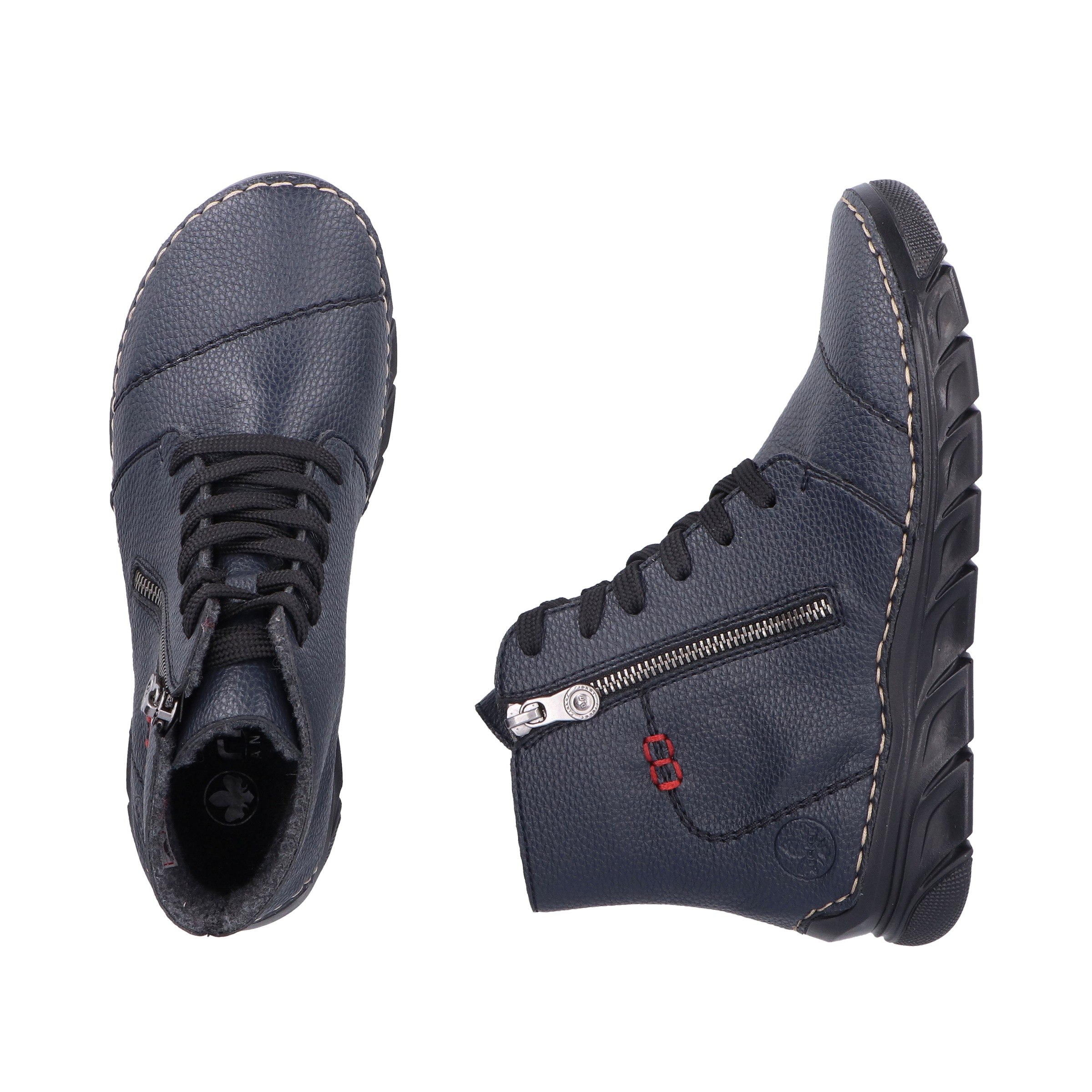 Rieker Schnürboots, Schnürstiefelette, Casual-Boots mit weicher Innensohle