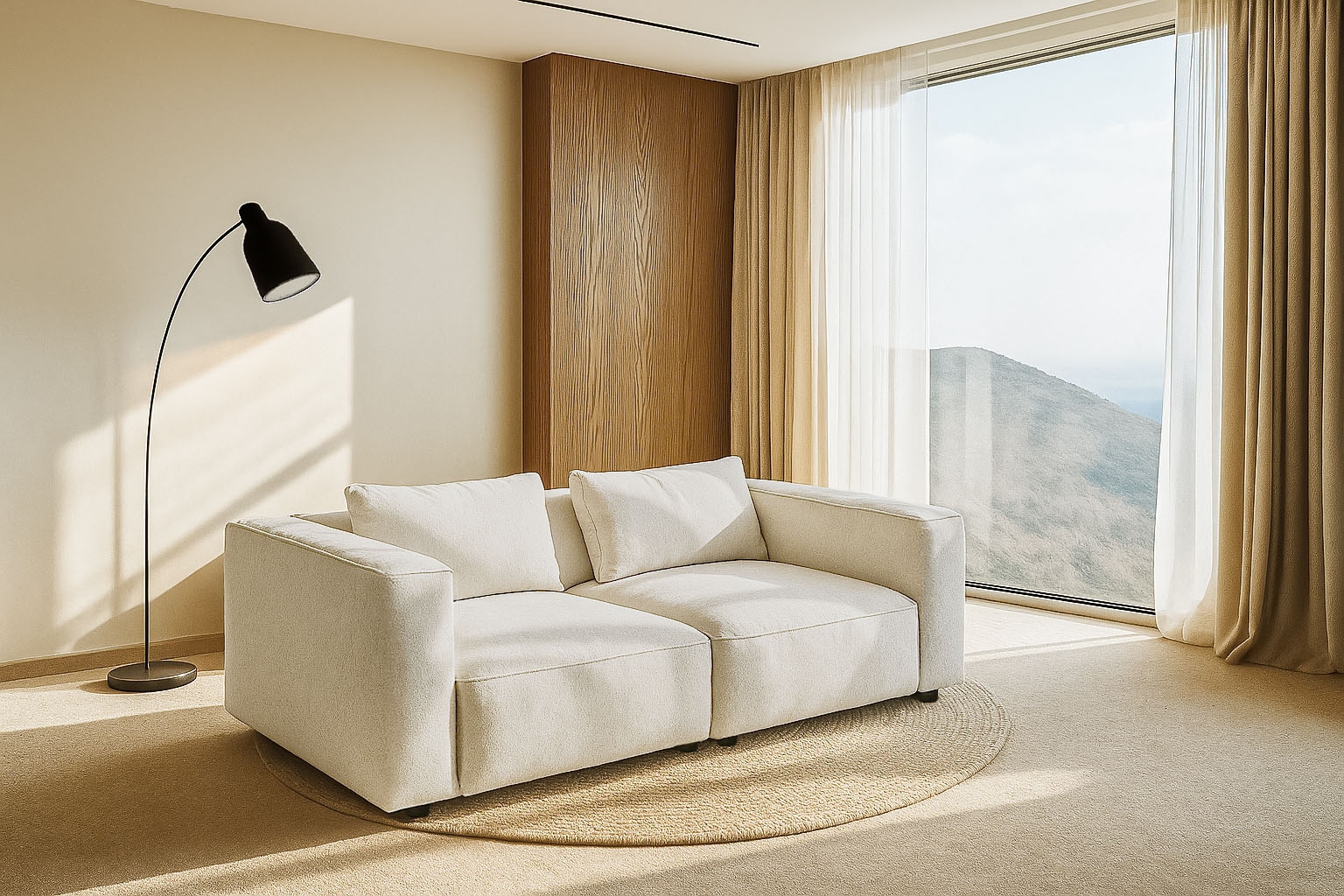 Home affaire "Tvinnet" Breite 228 cm, extra tiefe Sitzfläche, kubisches Sit günstig online kaufen