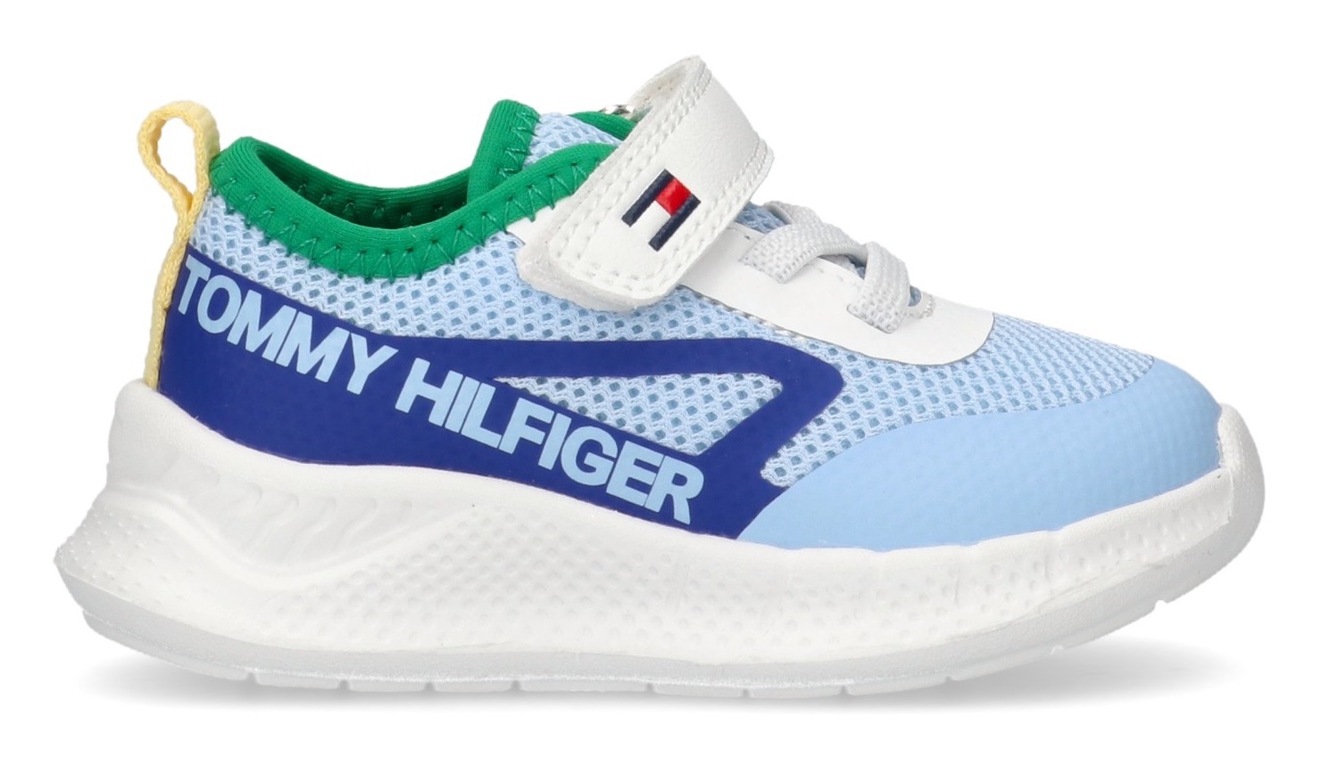 Tommy Hilfiger Sneaker, Slip-On Sneaker, Klettschuh mit großem Logoschriftzug