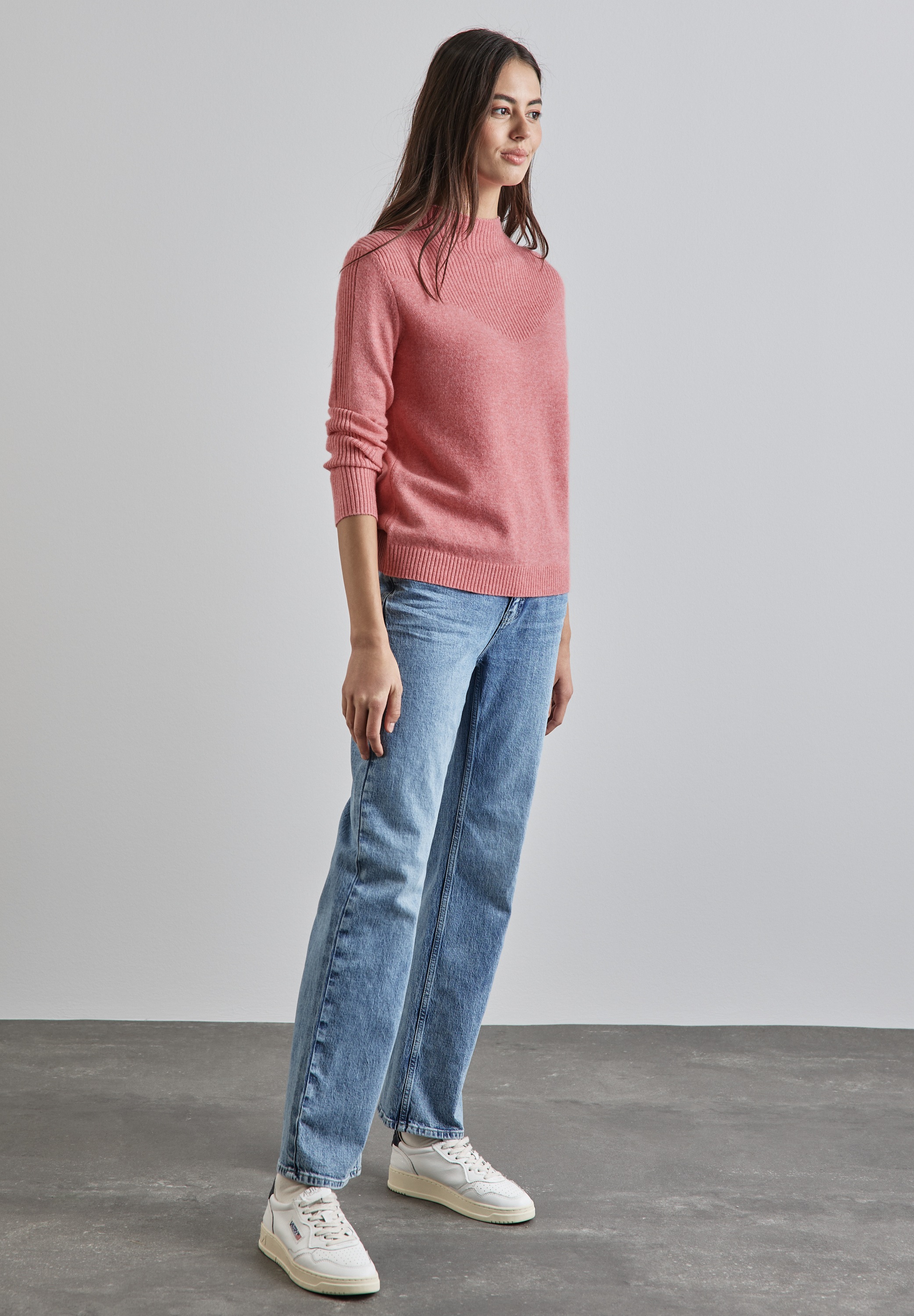 Thumbnail - STREET ONE Strickpullover mit Stehkragen