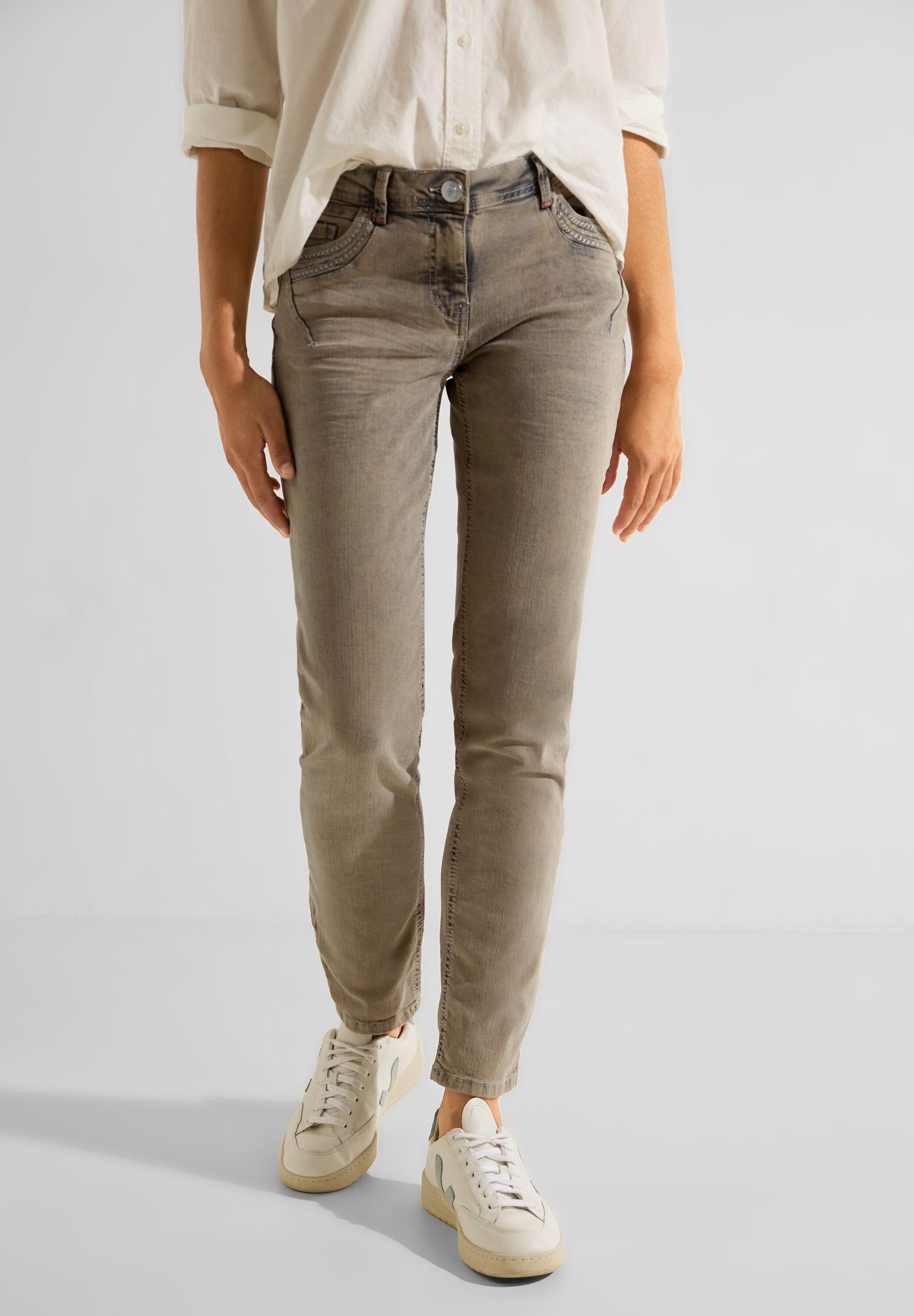Cecil Comfort-fit-Jeans, Middle | BAUR Waist kaufen