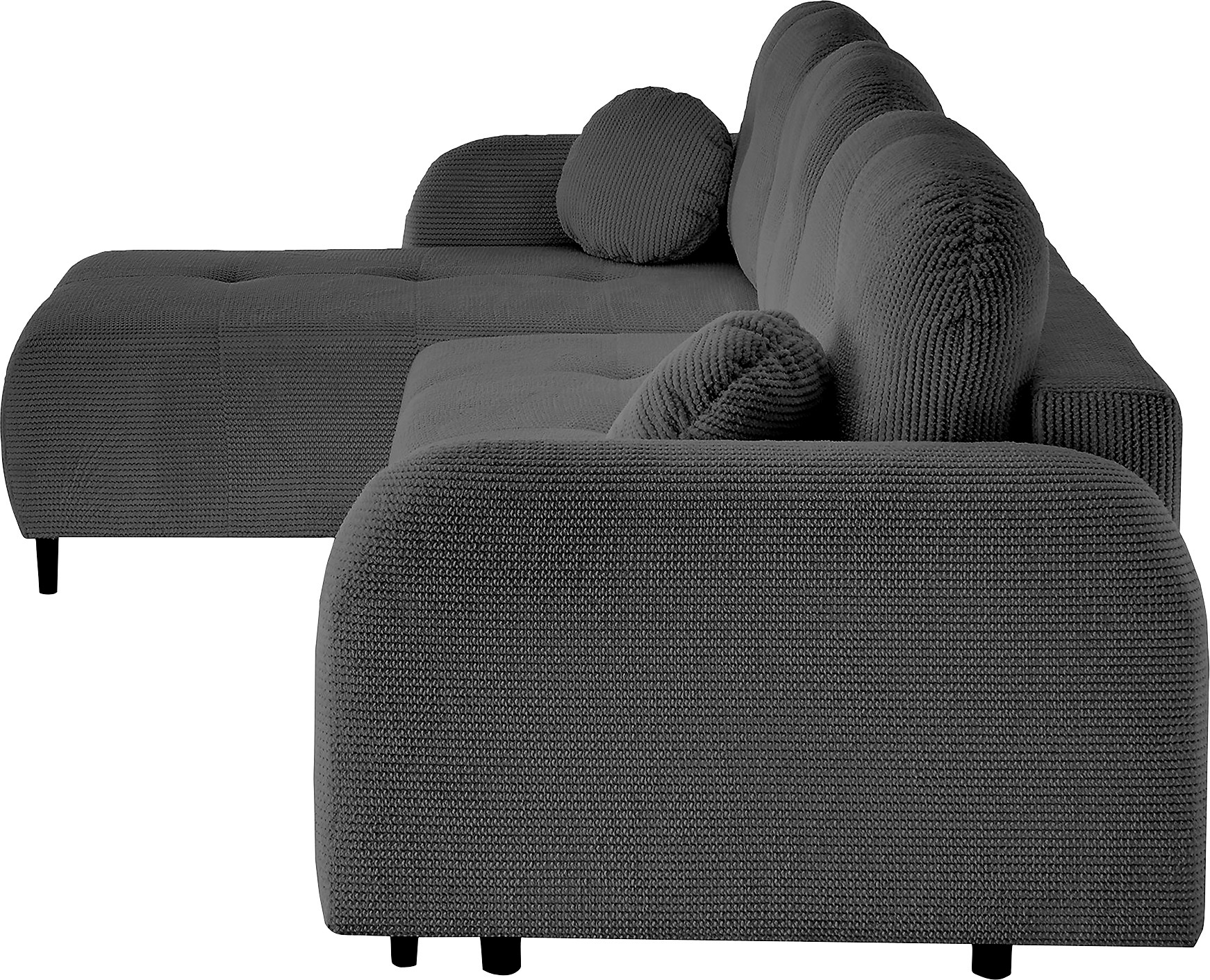 Leonique Ecksofa »BLAISE«, mit Bett-Funktion (Liegefläche 140/200 cm), Zier- und Rückenkissen