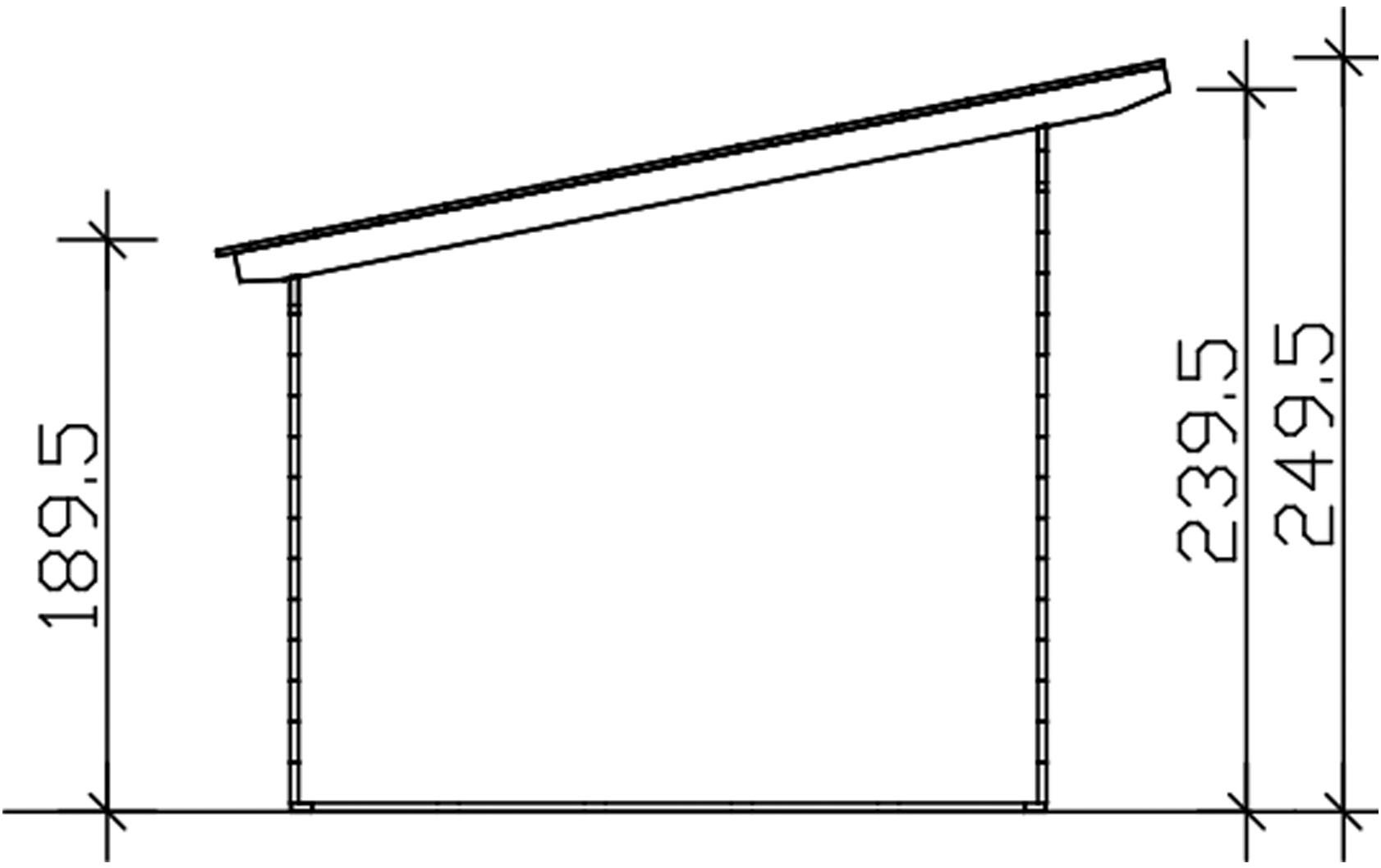 Skanholz Unterstand »Knut«, 430 x 250 cm