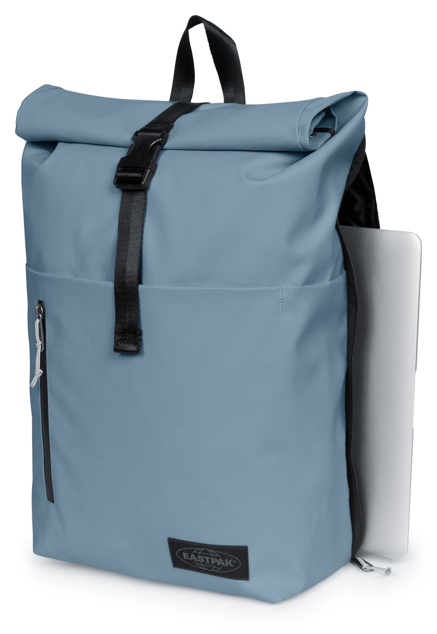 Eastpak Freizeitrucksack »UP ROLL Tarp Dust Blue« wasserabweisender Rolltop Rucksack, roll up