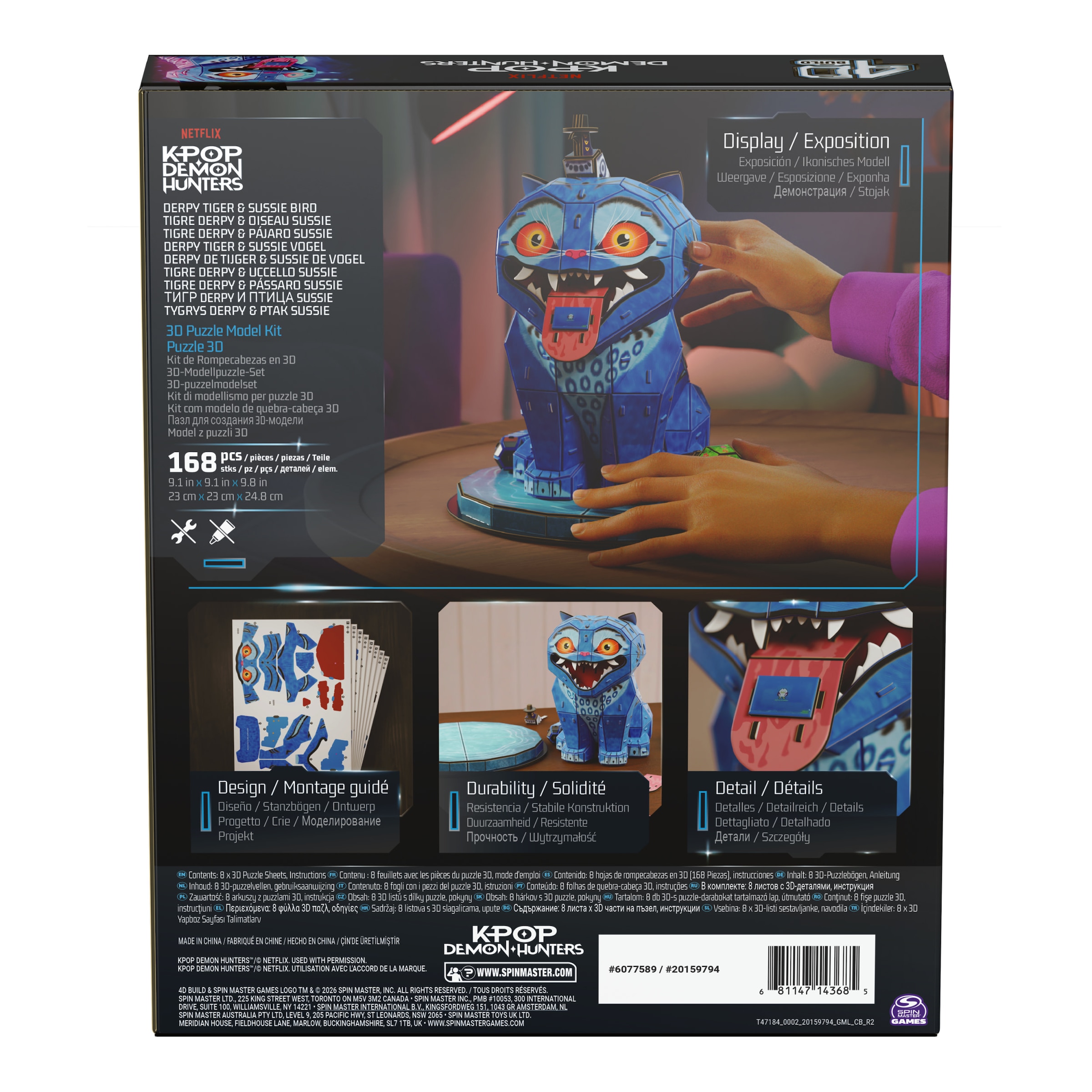 Spin Master 3D-Puzzle »4D Build - K-Pop Demon Hunters - Derpy Tiger und Sussie Vogel«