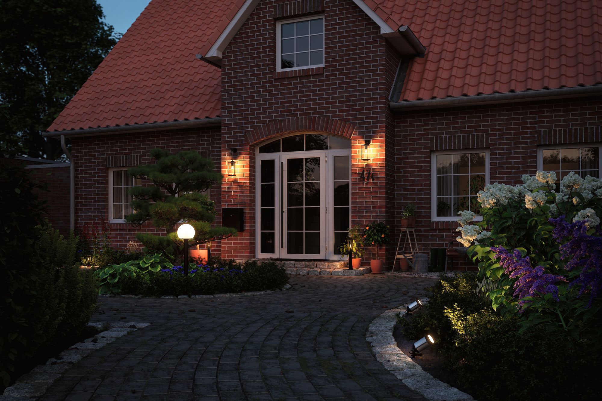 Paulmann LED Gartenleuchte »Poller«, 1 flammig, Leuchtmittel E14 | LED wechselbar, E14, IP44 2W 24V Anthrazit E14