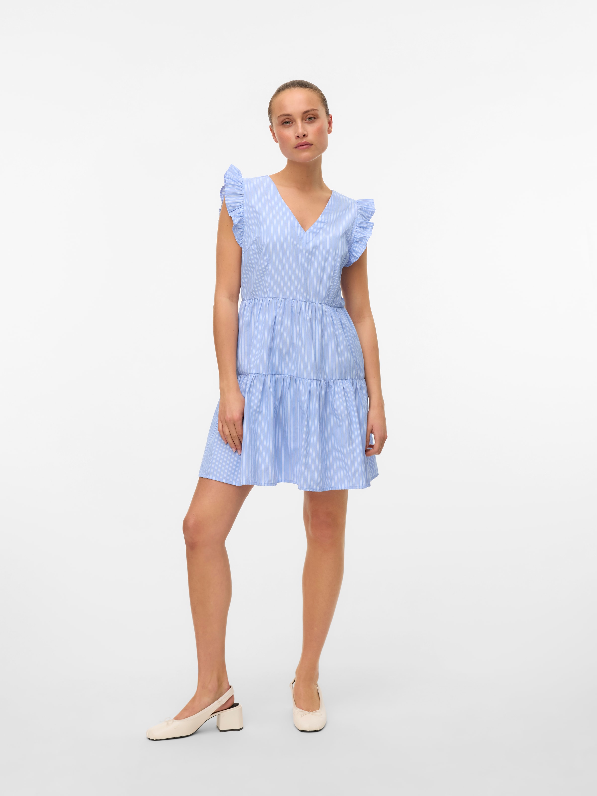Vero Moda Tunikakleid »VMFANNI SL SHORT DRESS WVN GA NOOS«