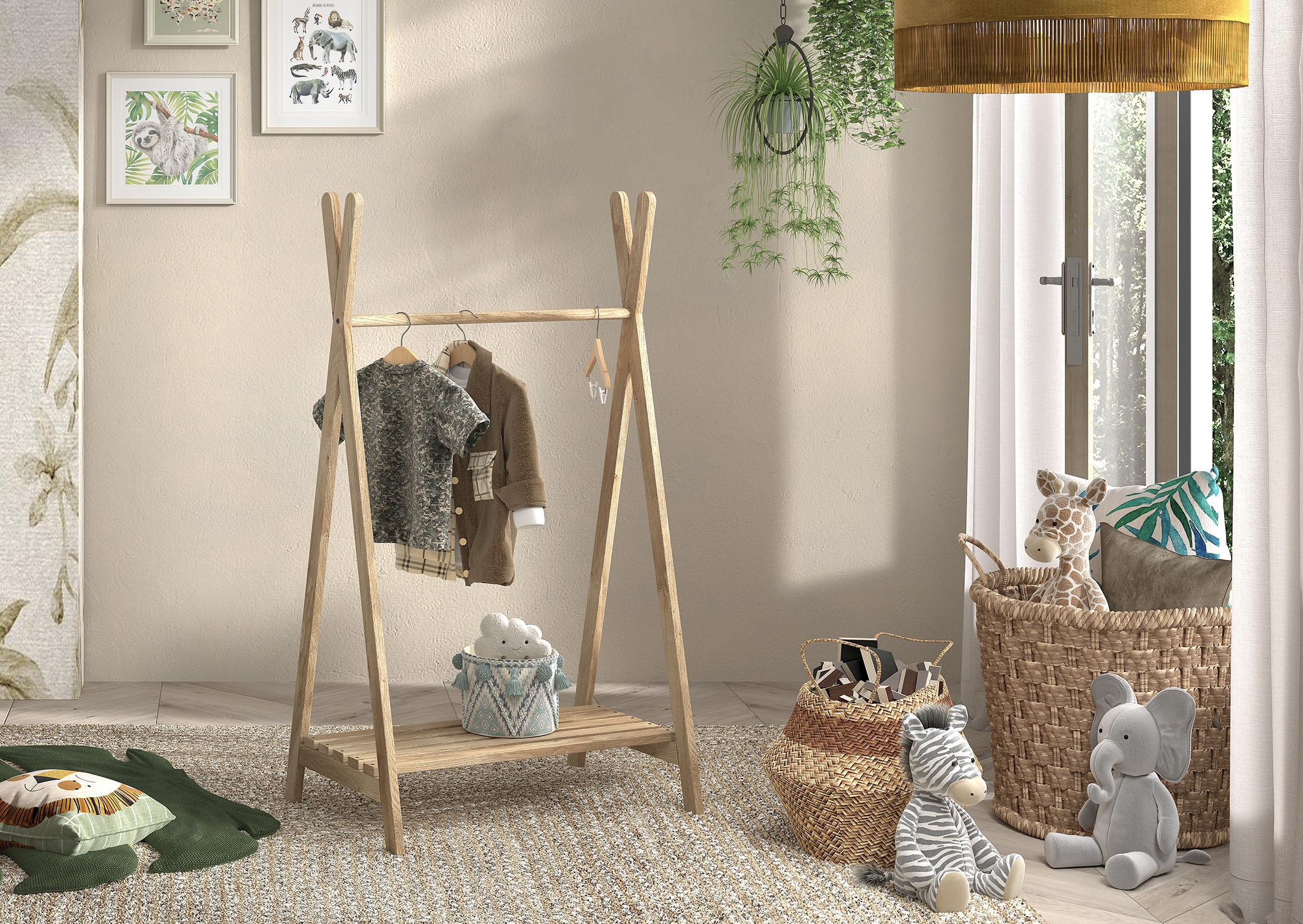 Vipack Kleiderständer "Forrest universell einsetzbar", (B/H/T ca. 74x132x50 günstig online kaufen