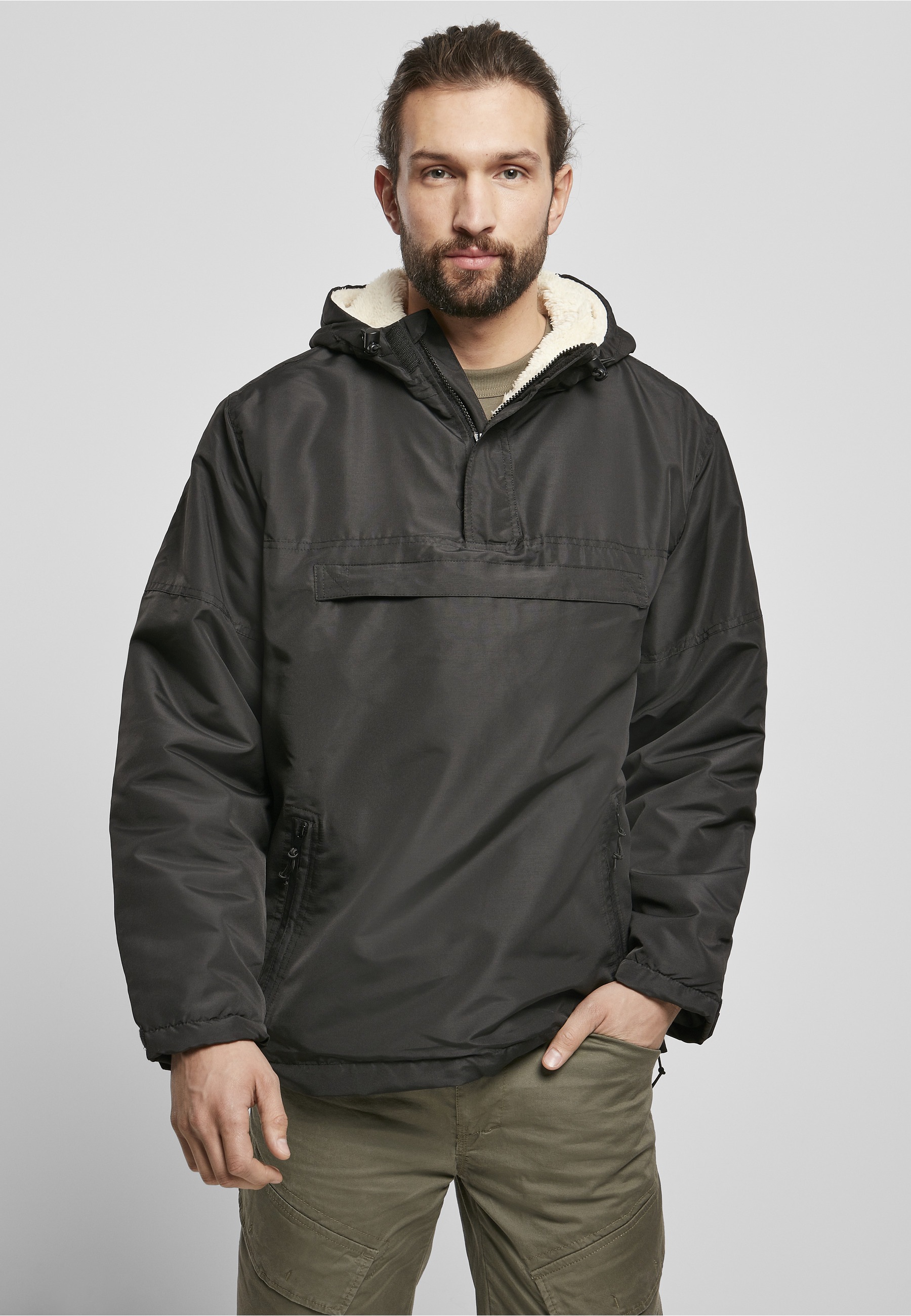 Brandit Allwetterjacke »Brandit Herren Windbreaker Sherpa« 1 Stk. tlg. mit Kapuze
