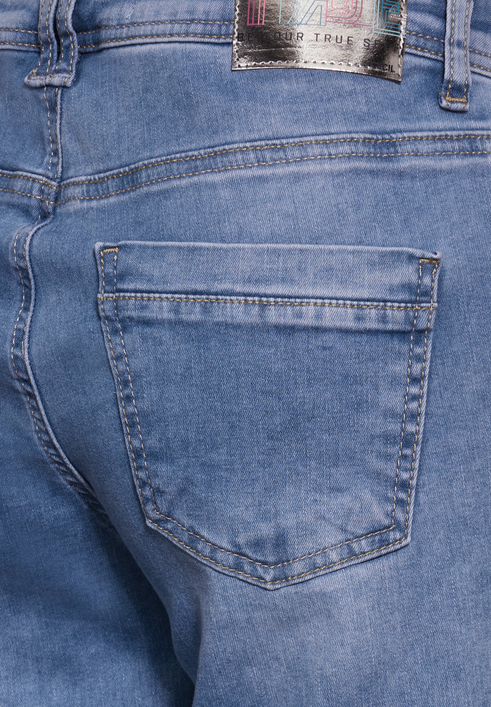 Cecil Gerade Jeans, High Waist