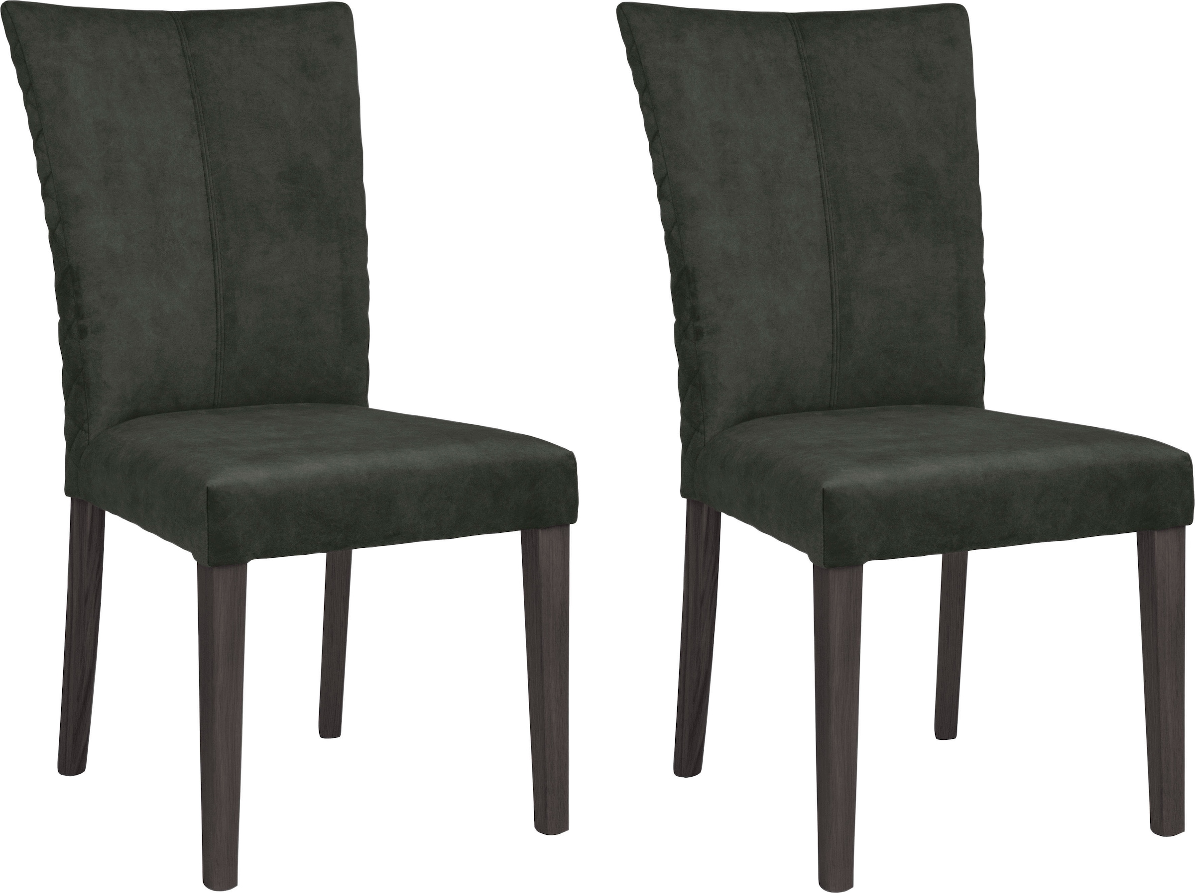 Leonique 4-Fußstuhl "Vence" (Set) 2 Stk. Samtvelours mit Rautensteppung in günstig online kaufen