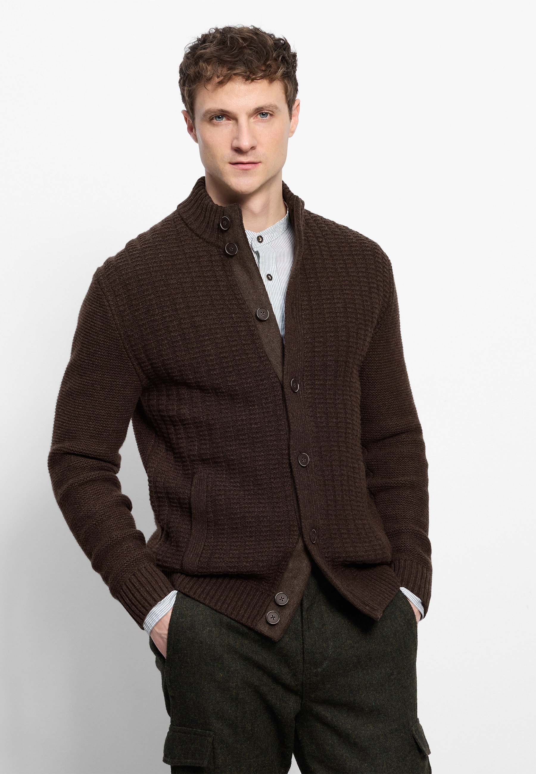 OLYMP "OLYMP Casual Strick, Strickjacke"