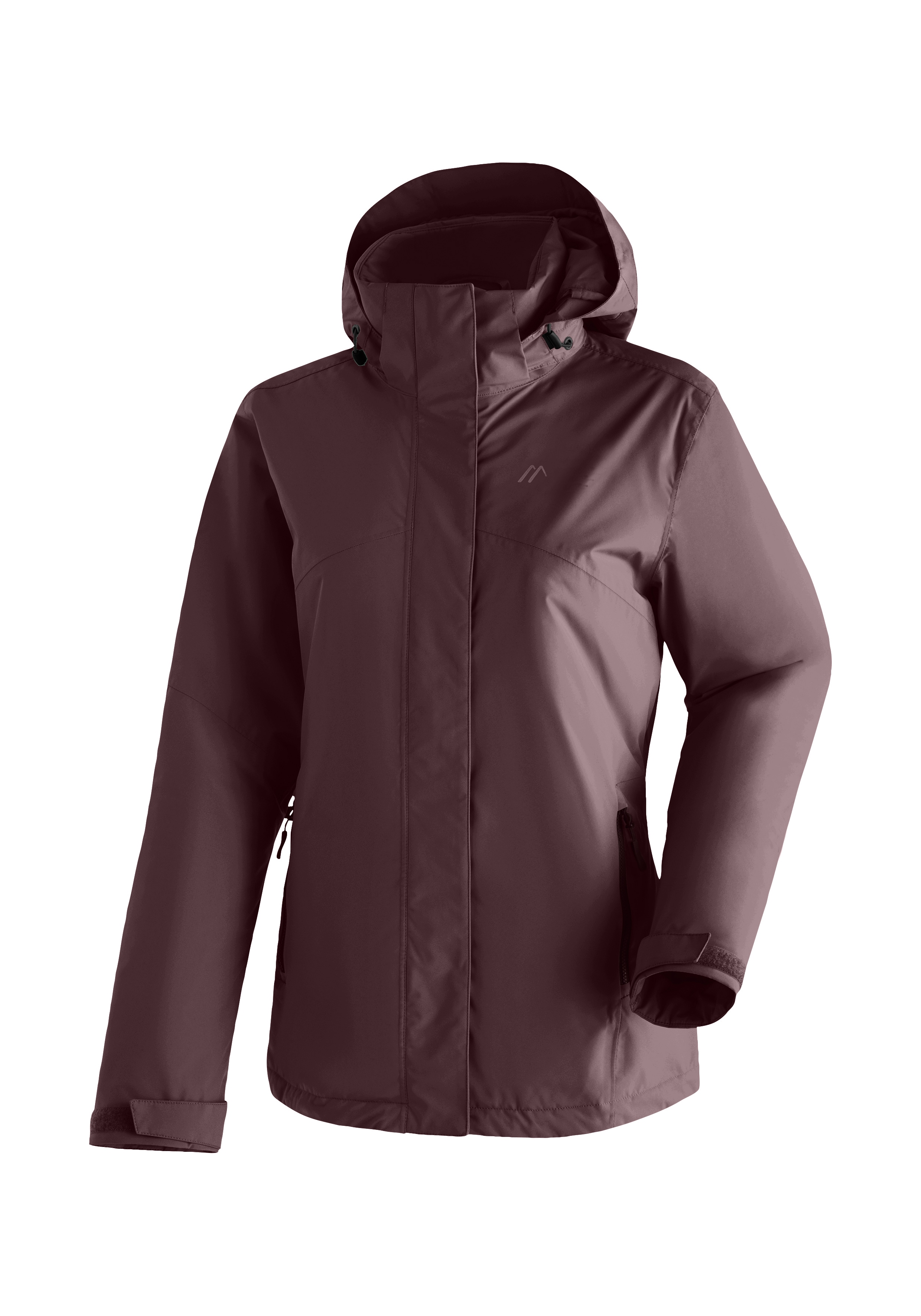 Maier Sports Regenjacke "Metor Therm Rec W" warme Damen Jacke mit Kapuze, Winterjacke wasserdicht atmungsaktiv