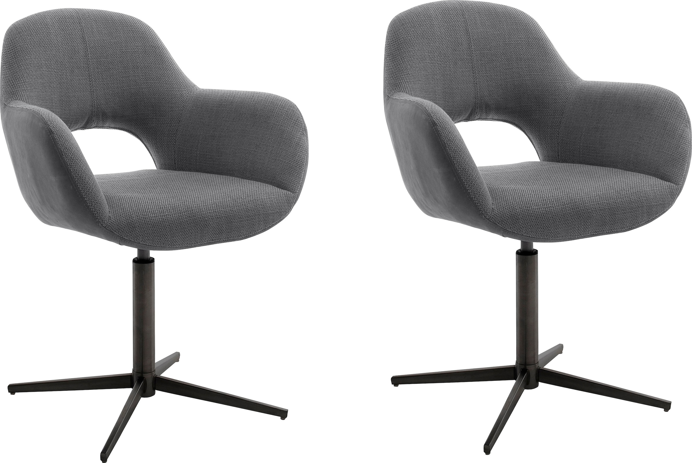 MCA furniture Esszimmerstuhl »Melrose«, (Set), 2 St., Stuhl 360°drehbar mit  Nivellierung kaufen | BAUR | Stühle