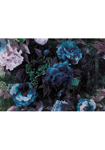 Consalnet Papiertapete »Blauer Blumen Mix« flora...