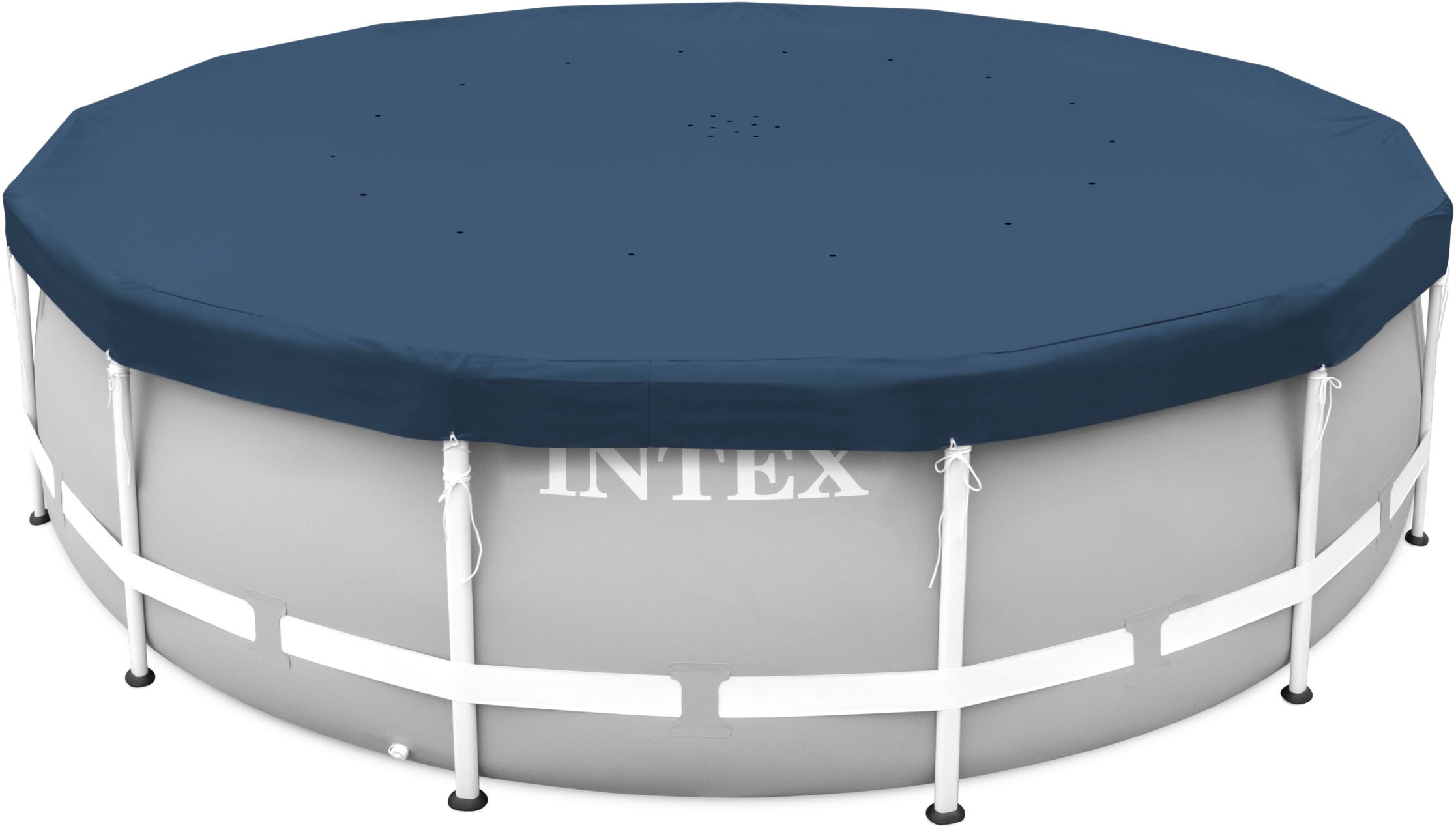 Intex Blau Poolabdeckung, 4.57M X 20Cm Round All-Season Deluxe Pool Cover (457 Cm) - Image 2