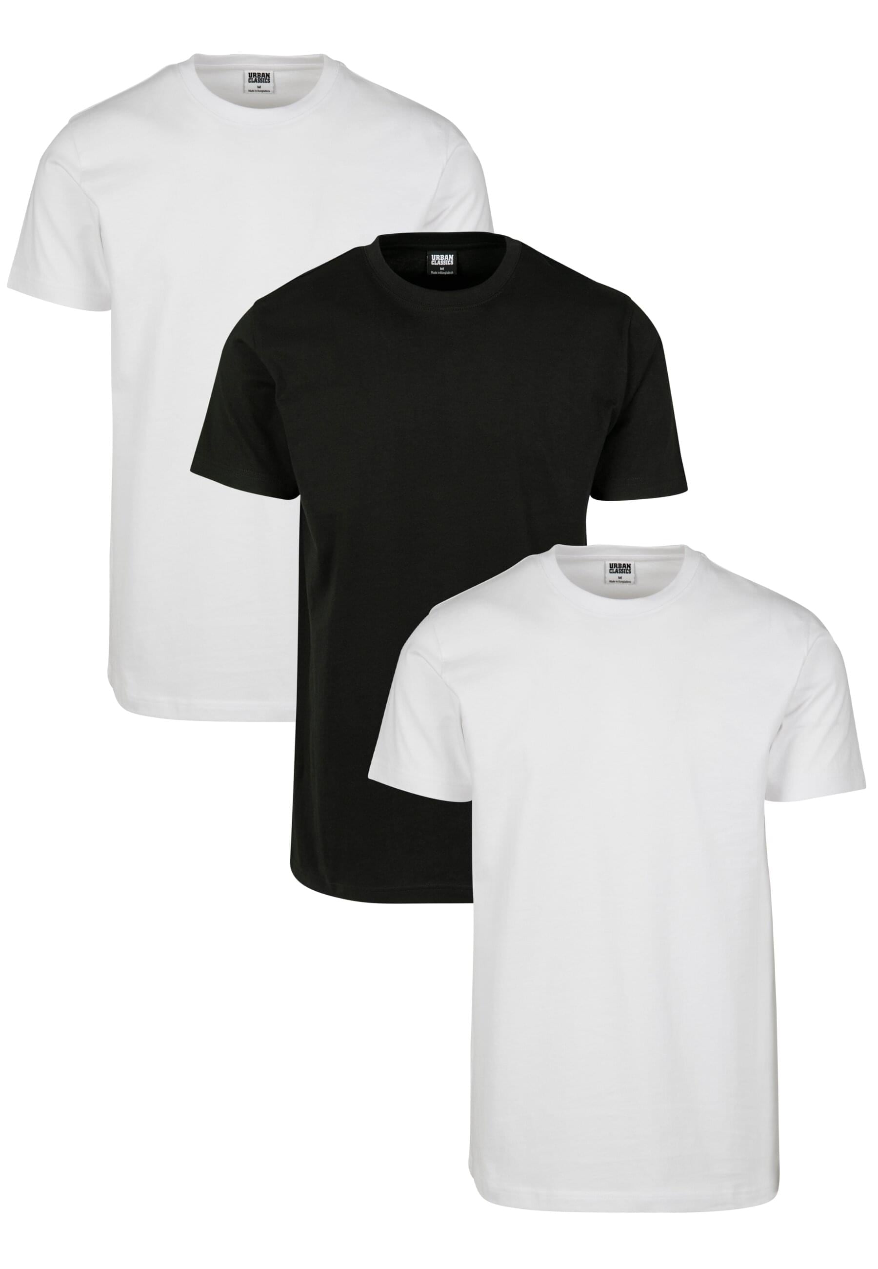 URBAN CLASSICS T-Shirt »Urban Classics Herren Basic Tee 3-Pack«, (1 tlg.)