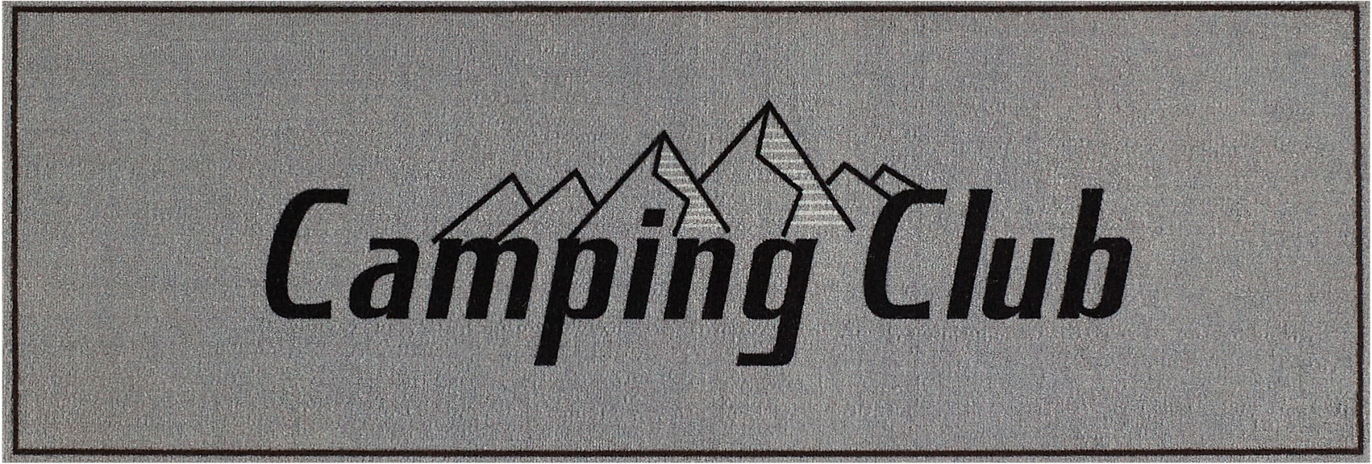 OTTO home Läufer "Camping" rechteckig 8,5 mm Höhe mit Schriftzug, ideal für Camper & Wohnwagen, In- und Outdoor geeignet