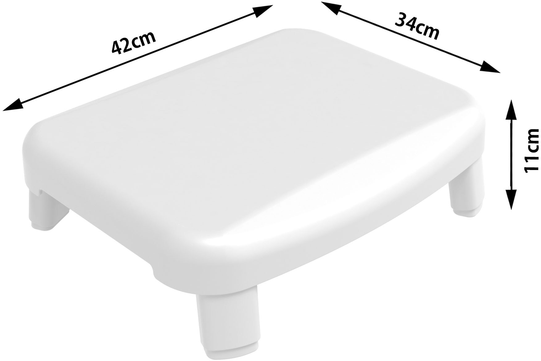 Bischof Bad-Stufe »Easy Step«, Belastbarkeit bis 200Kg, hohe Standsicherheit.