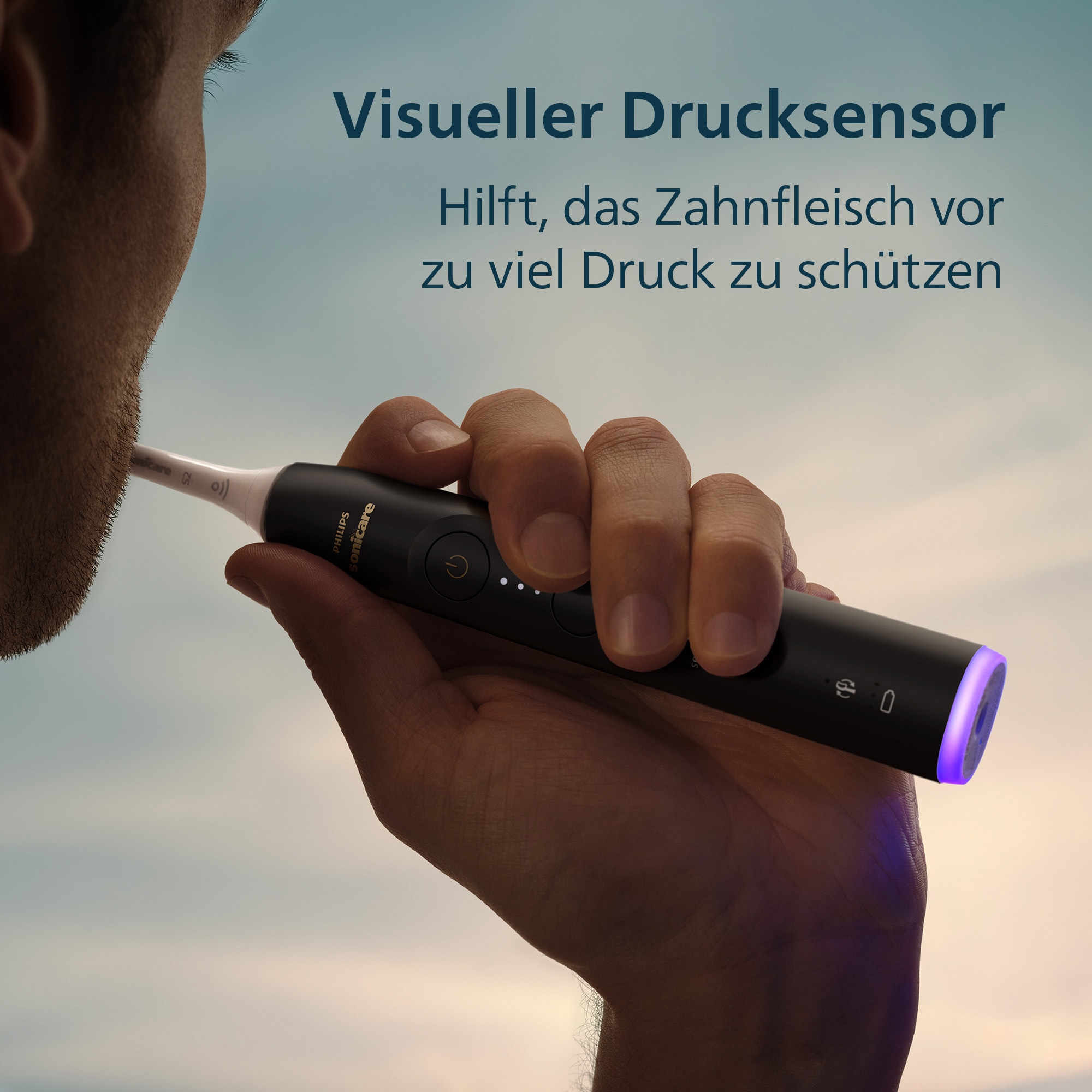 Philips Sonicare Elektrische Zahnbürste »Series 6500 HX7419/01« 2 Stk. Aufsteckbürsten mit Andruckkontrolle, 3 Intensitätsstufen, inkl. Ladegerät, Reiseetui