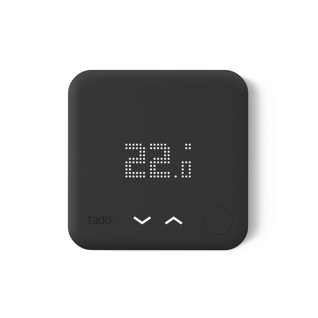 Tado Heizkörperthermostat »Smartes Thermostat V3+ (Verkabelt) Black Edition«