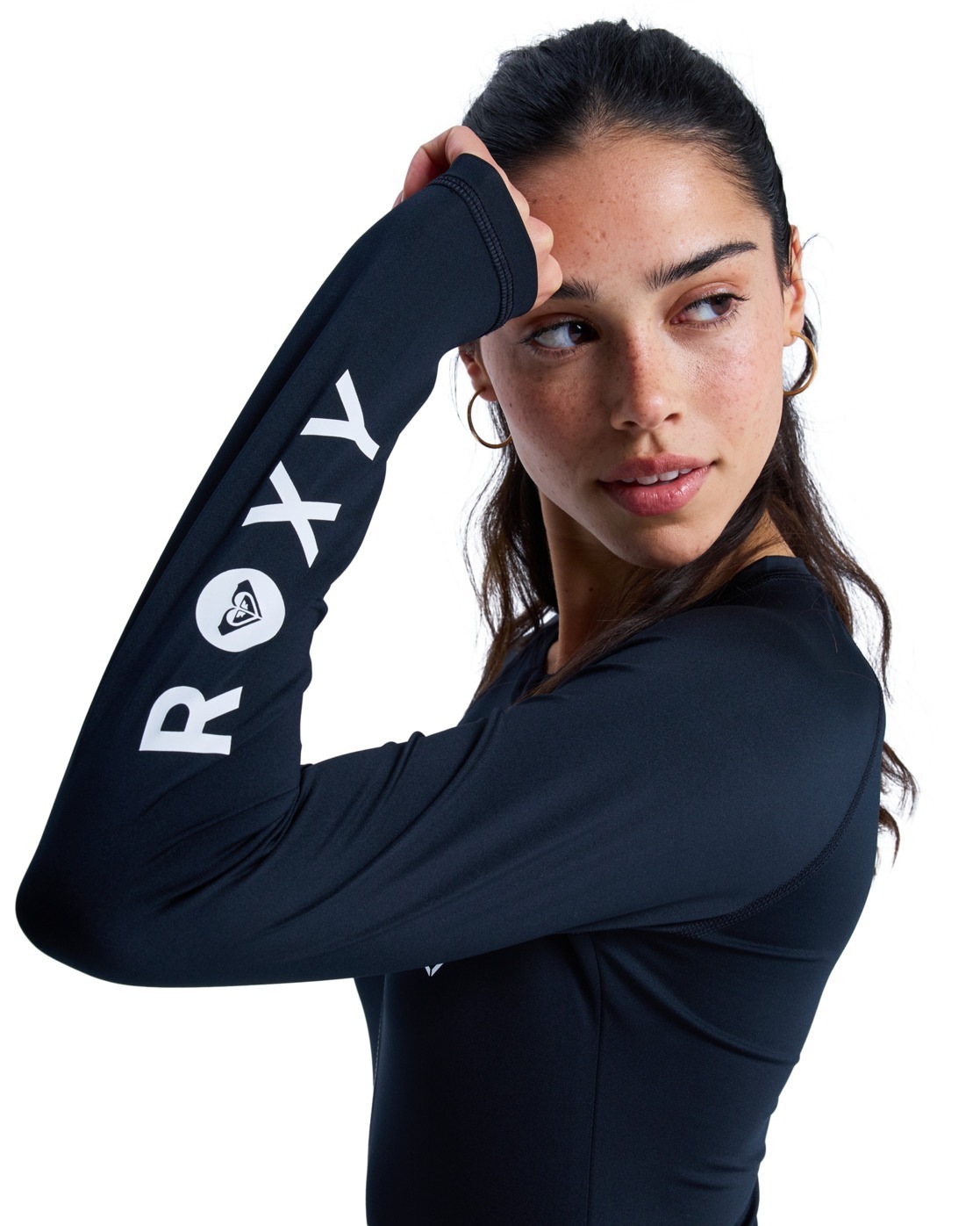Badeanzug ROXY "Essentials", Damen, Gr. M, anthrazit, Obermaterial: 84% Microfaser, 16% Elasthan;, Badeanzüge Badeanzug 3