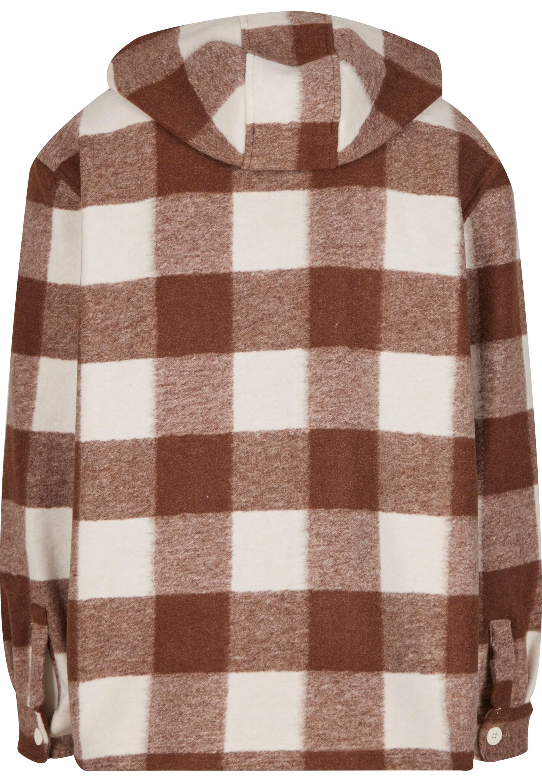URBAN CLASSICS Allwetterjacke »Urban Classics Big Check Jacket With Hood«, (1 St.), mit Kapuze