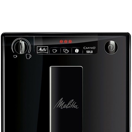 Melitta Kaffeevollautomat »Solo® E950-201, schwarz«, Perfekt für Café crème & Espresso, nur 20cm breit
